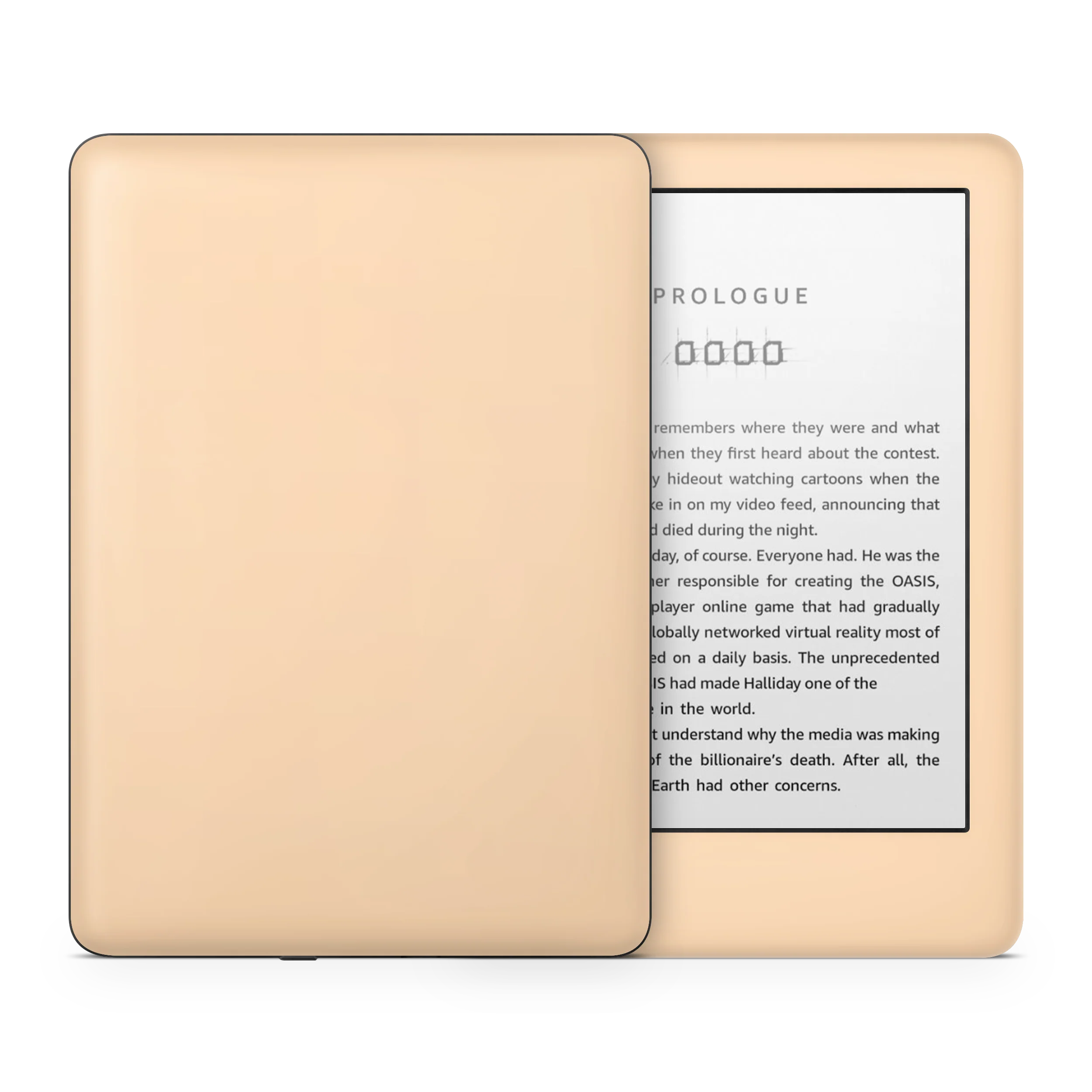 Pale Peach Kindle eReader Skin - Image 7