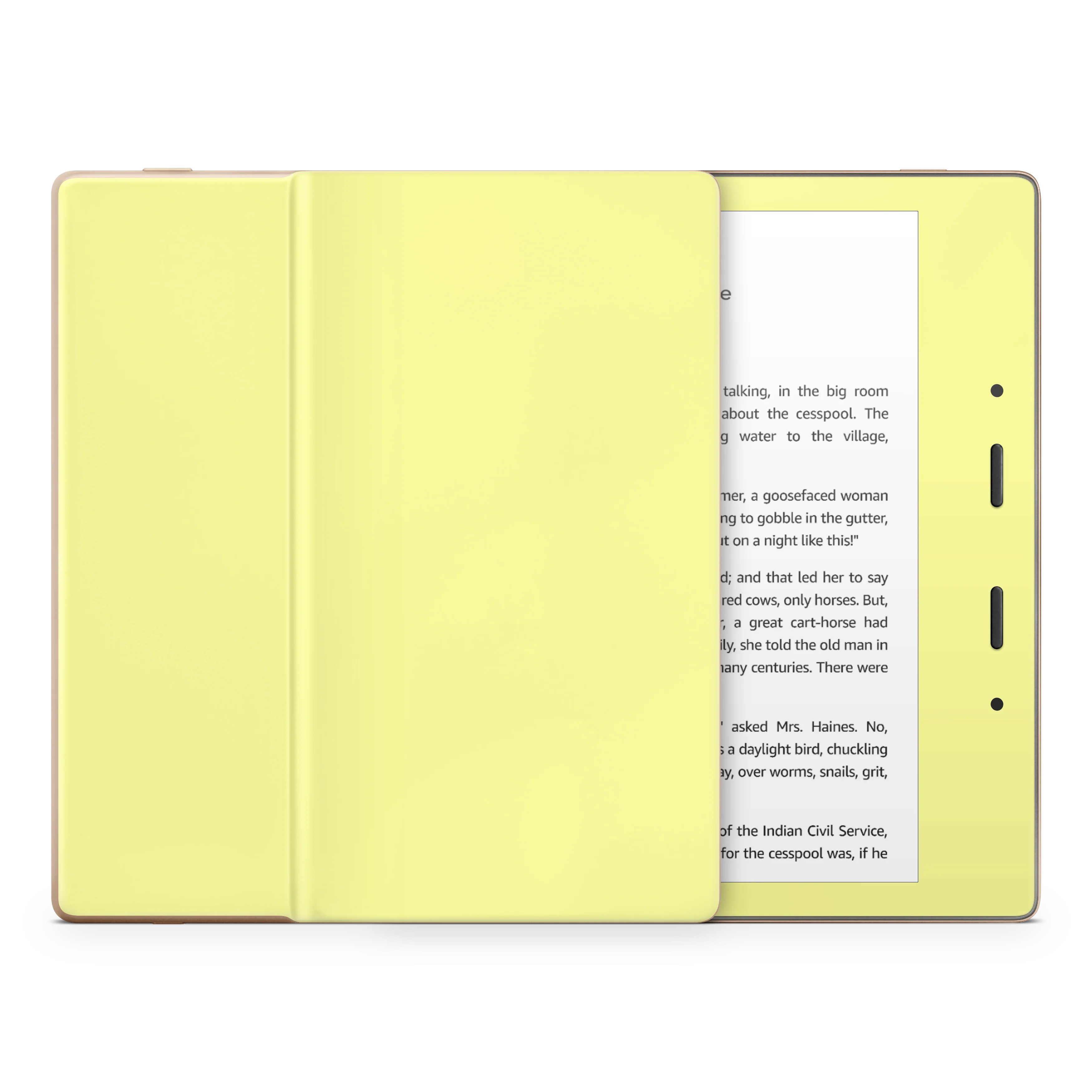 Pale Yellow Kindle eReader Skin - Image 5