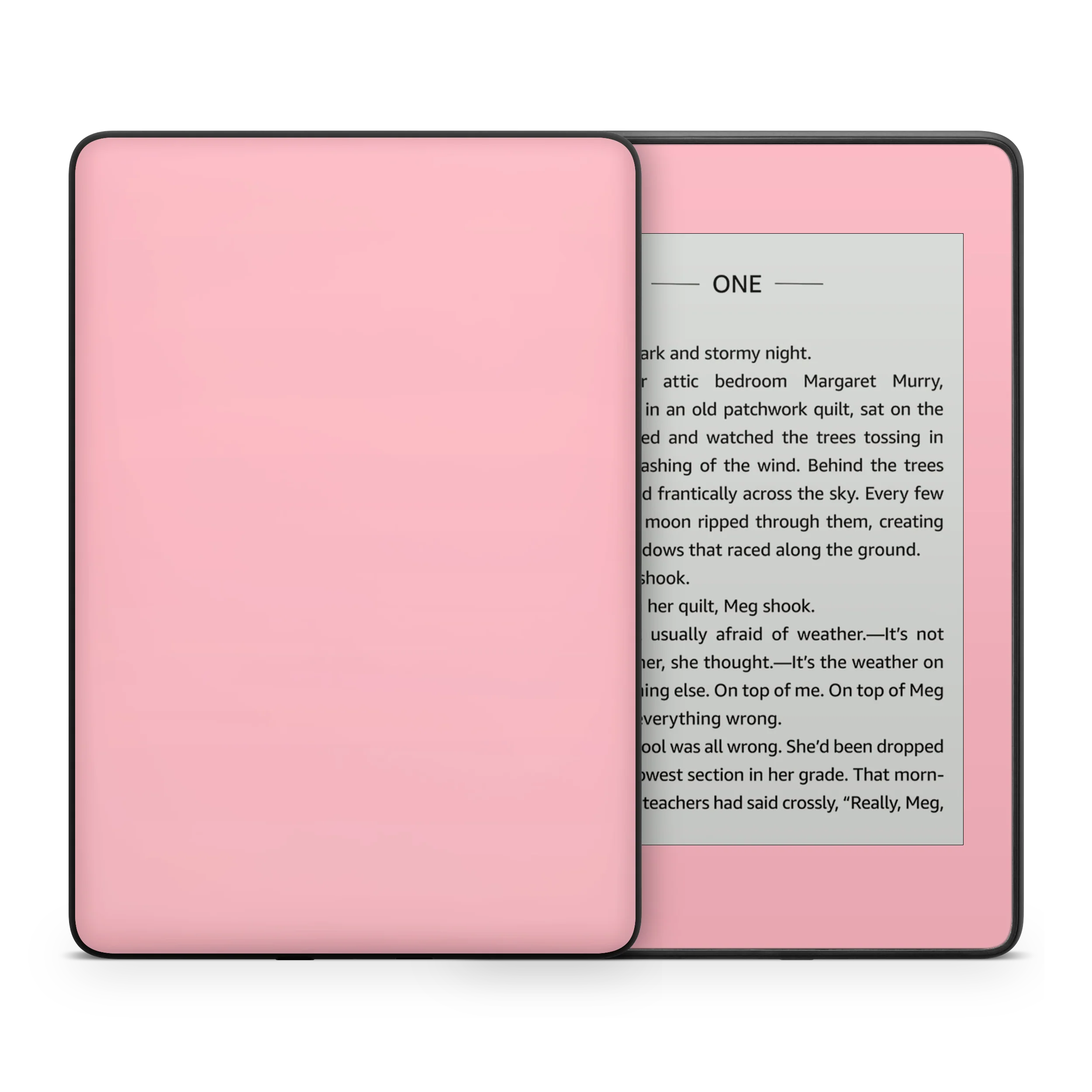 Pastel Pink Kindle eReader Skin - Image 3