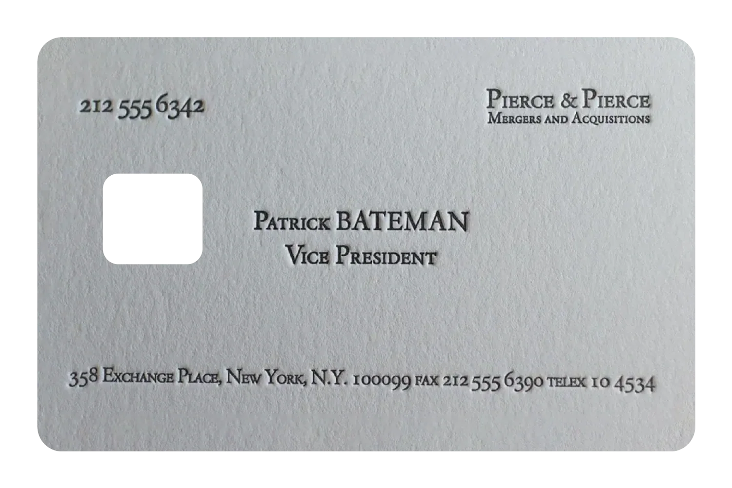 Patrick Bateman Card - Image 3