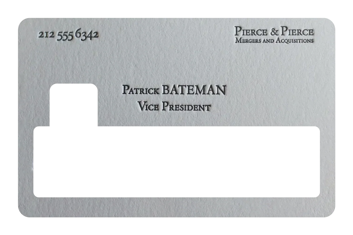 Patrick Bateman Card - Image 4