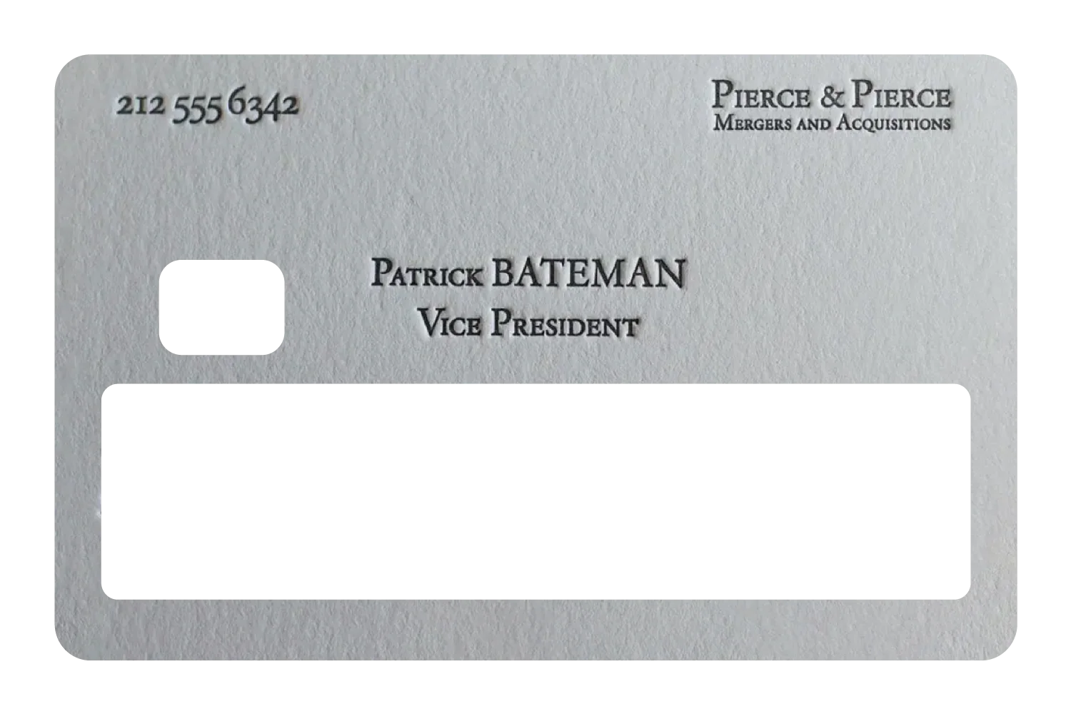 Patrick Bateman Card - Image 5
