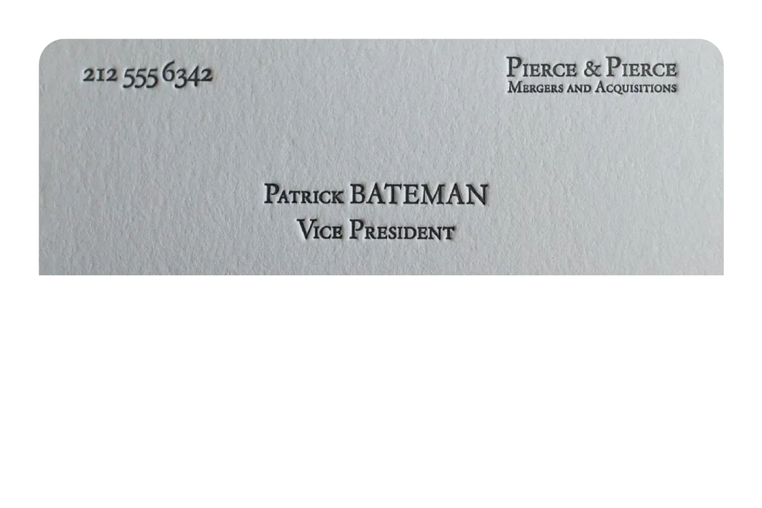 Patrick Bateman Card - Image 9