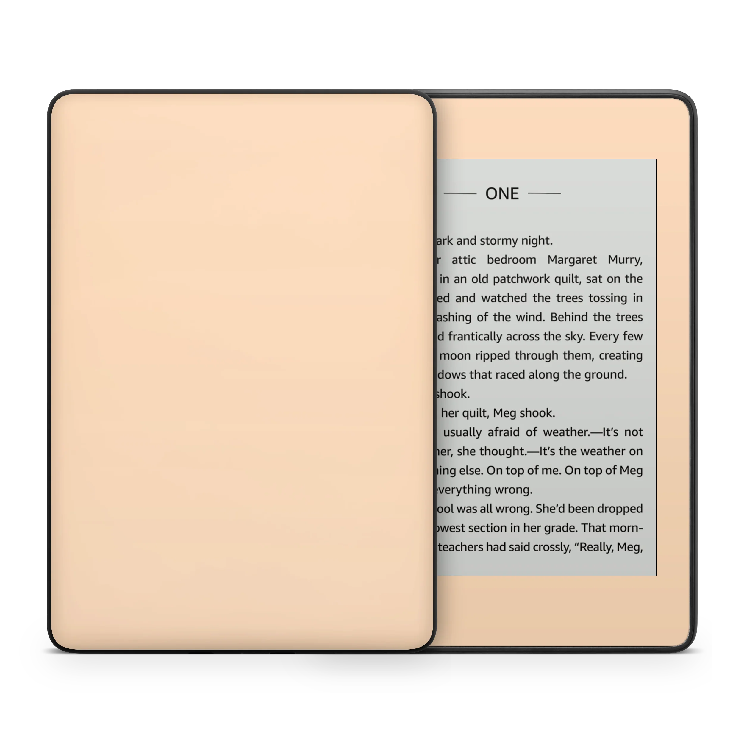 Peach Kindle eReader Skin - Image 3