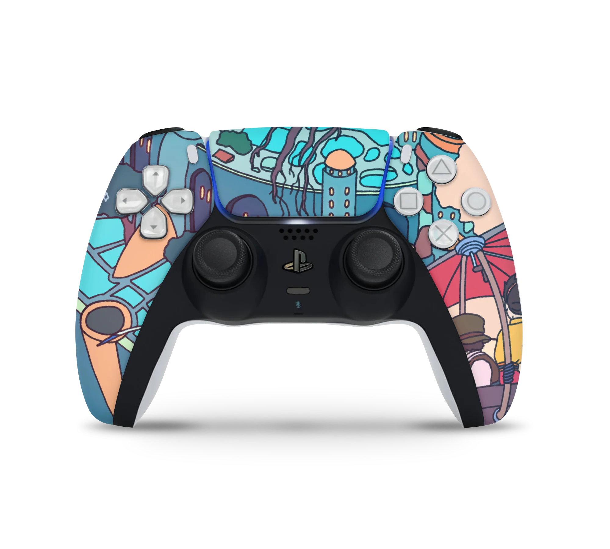 Playstation 5 Controller Skin Castle in the Sky