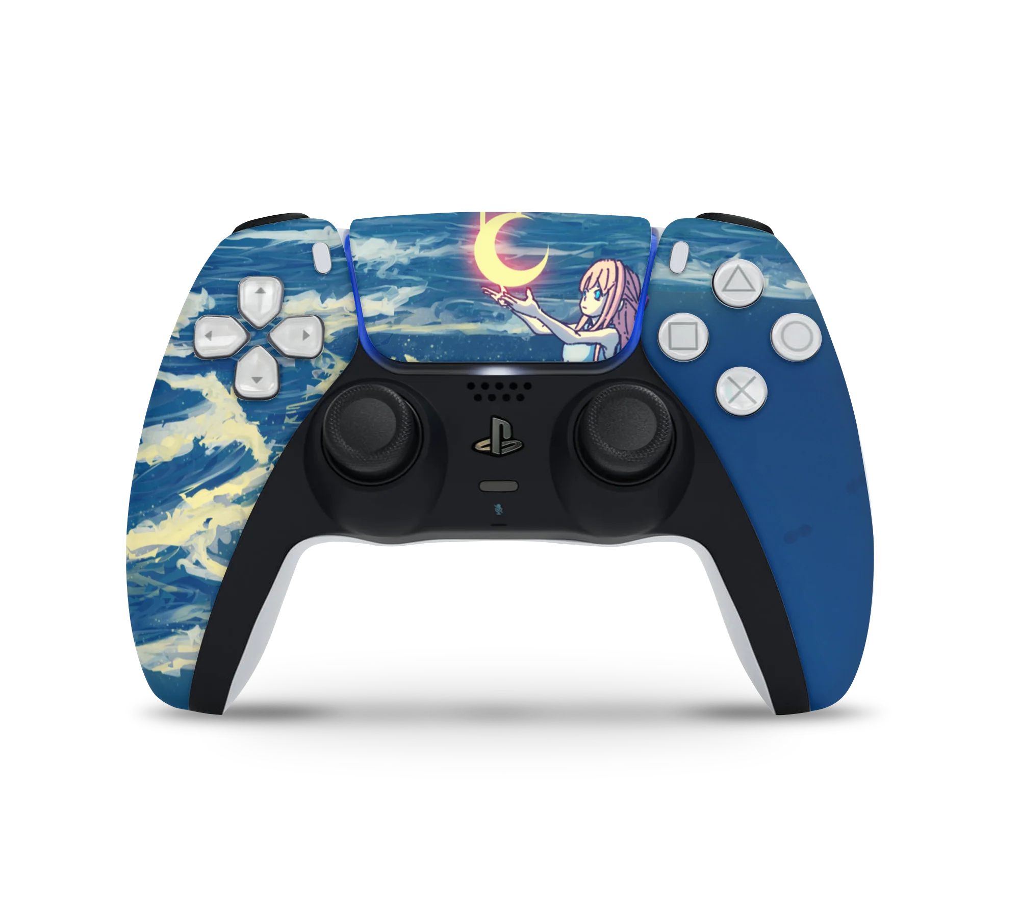 Playstation 5 Controller Skin Catching the moon