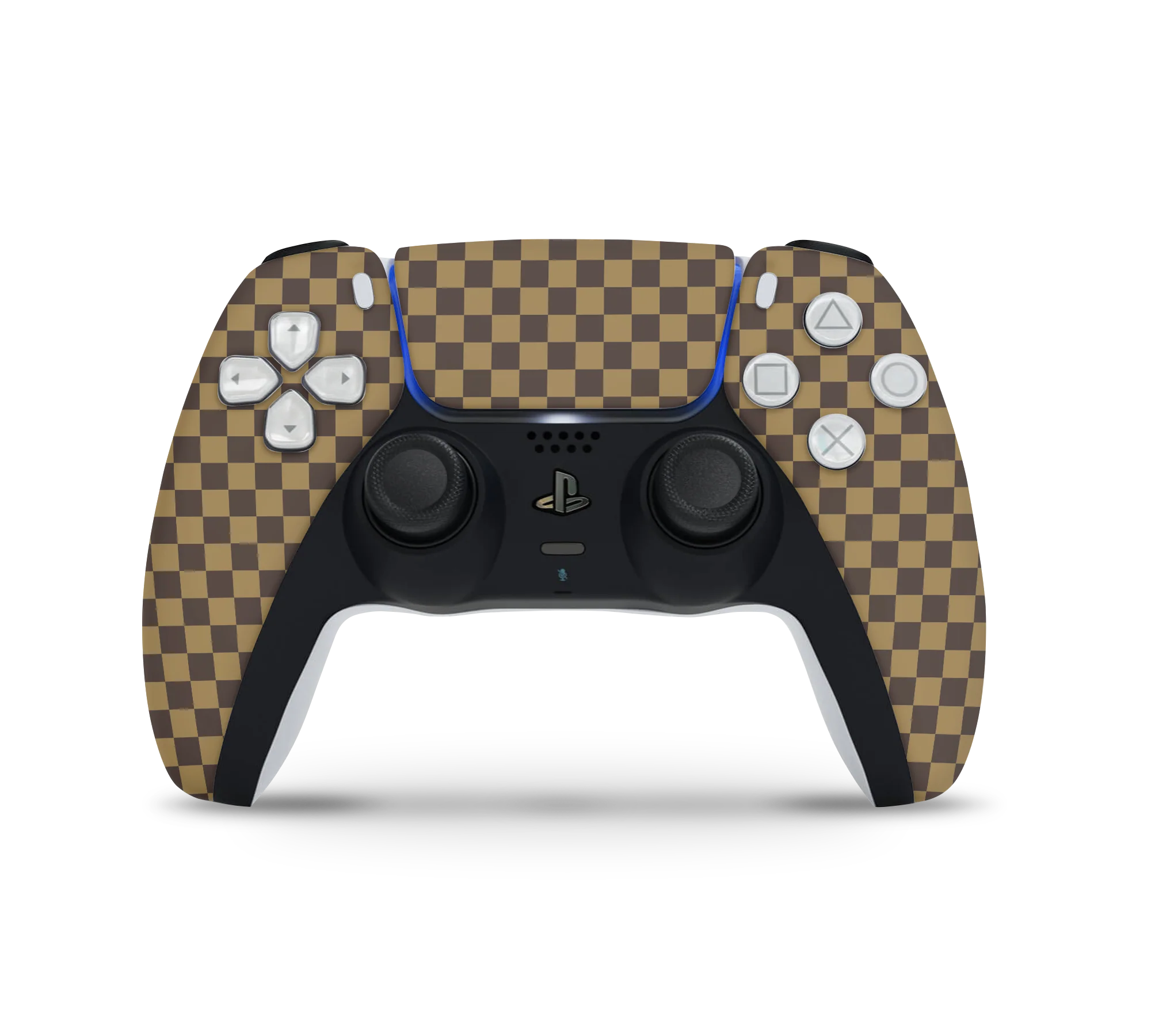 Playstation 5 Controller Skin Checkers brown