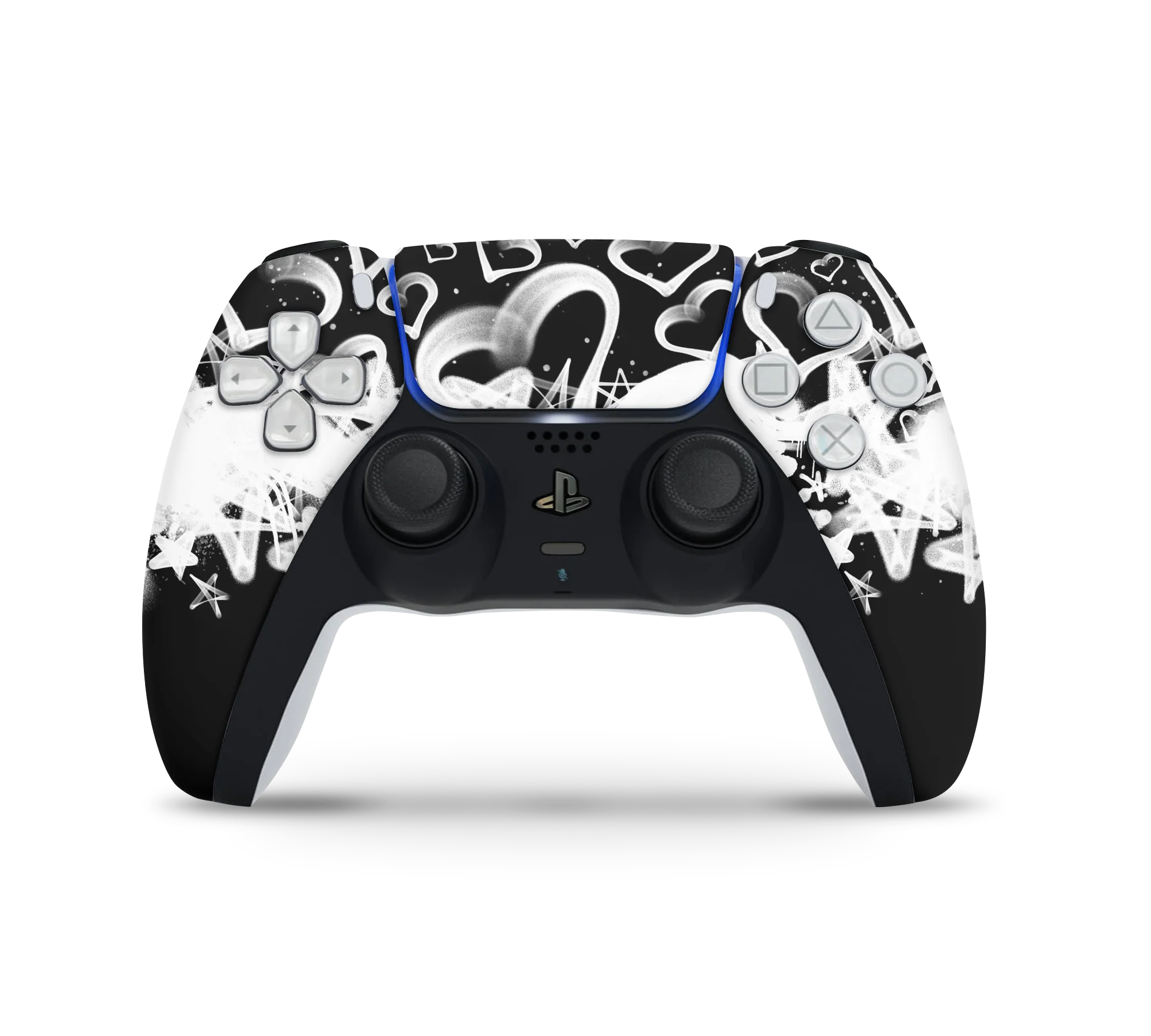 Playstation 5 Controller Skin Hearts and Stars