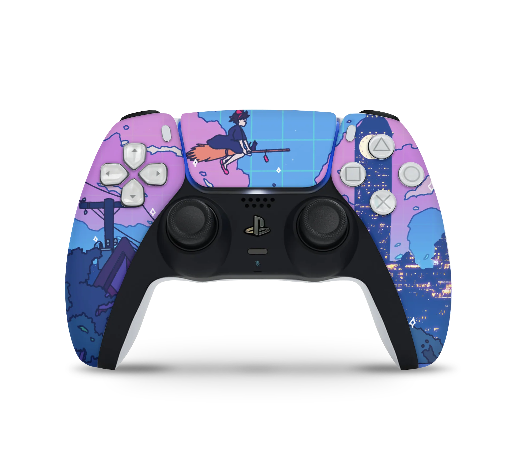 Playstation 5 Controller Skin Night Flight