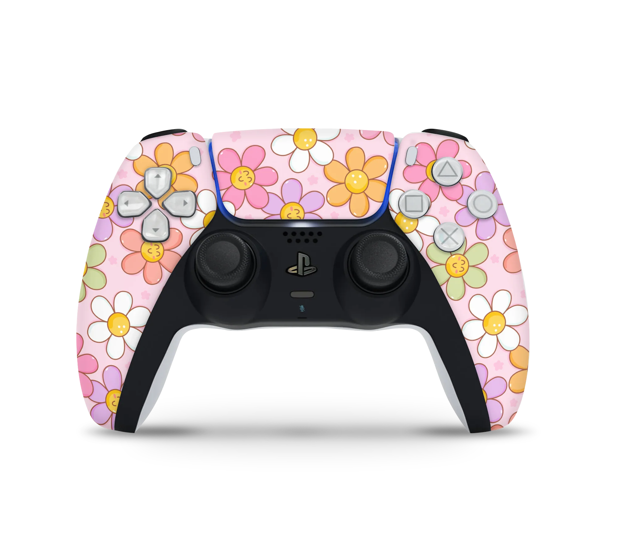 Playstation 5 Controller Skin Smiley Flowers