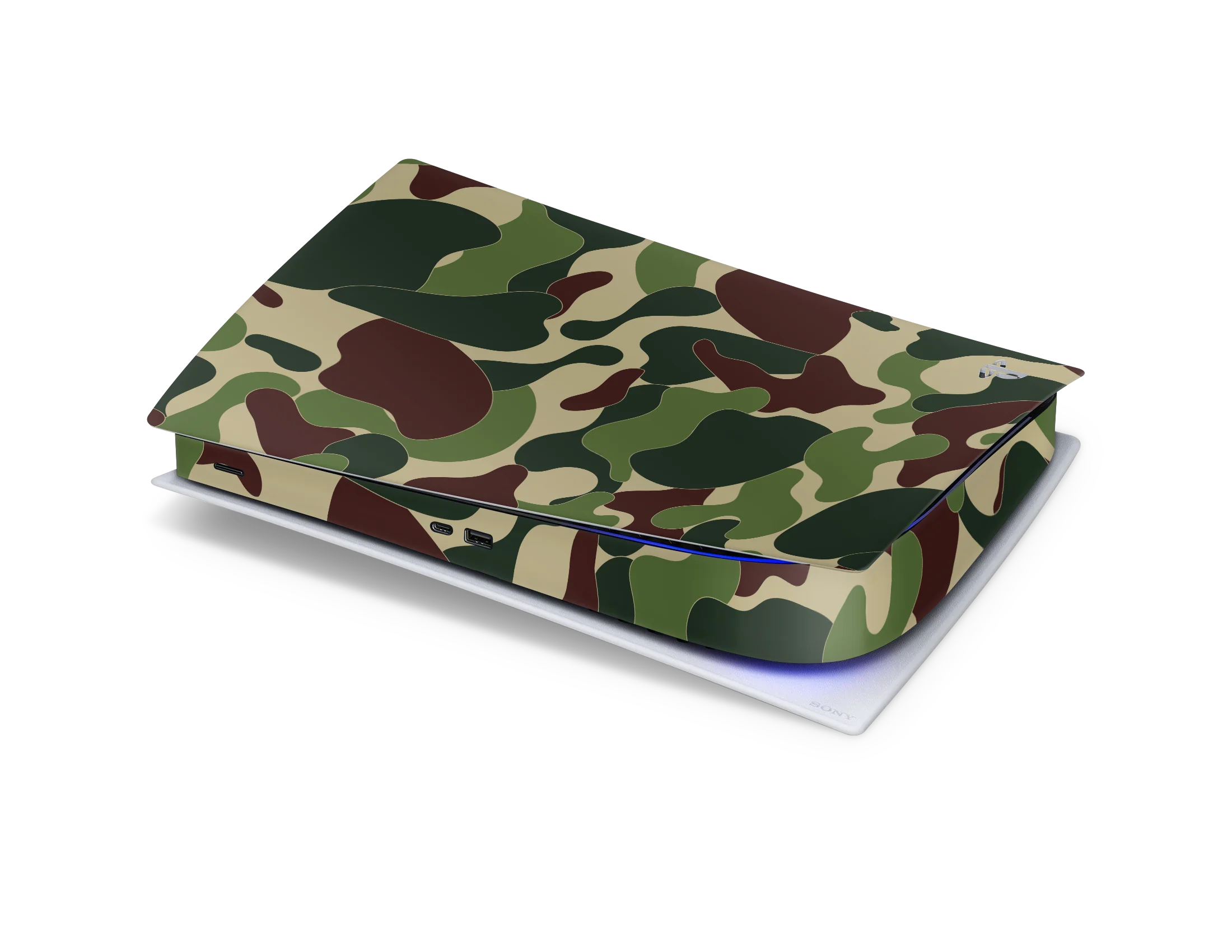Playstation 5 Digital Skin Ape Camo Green
