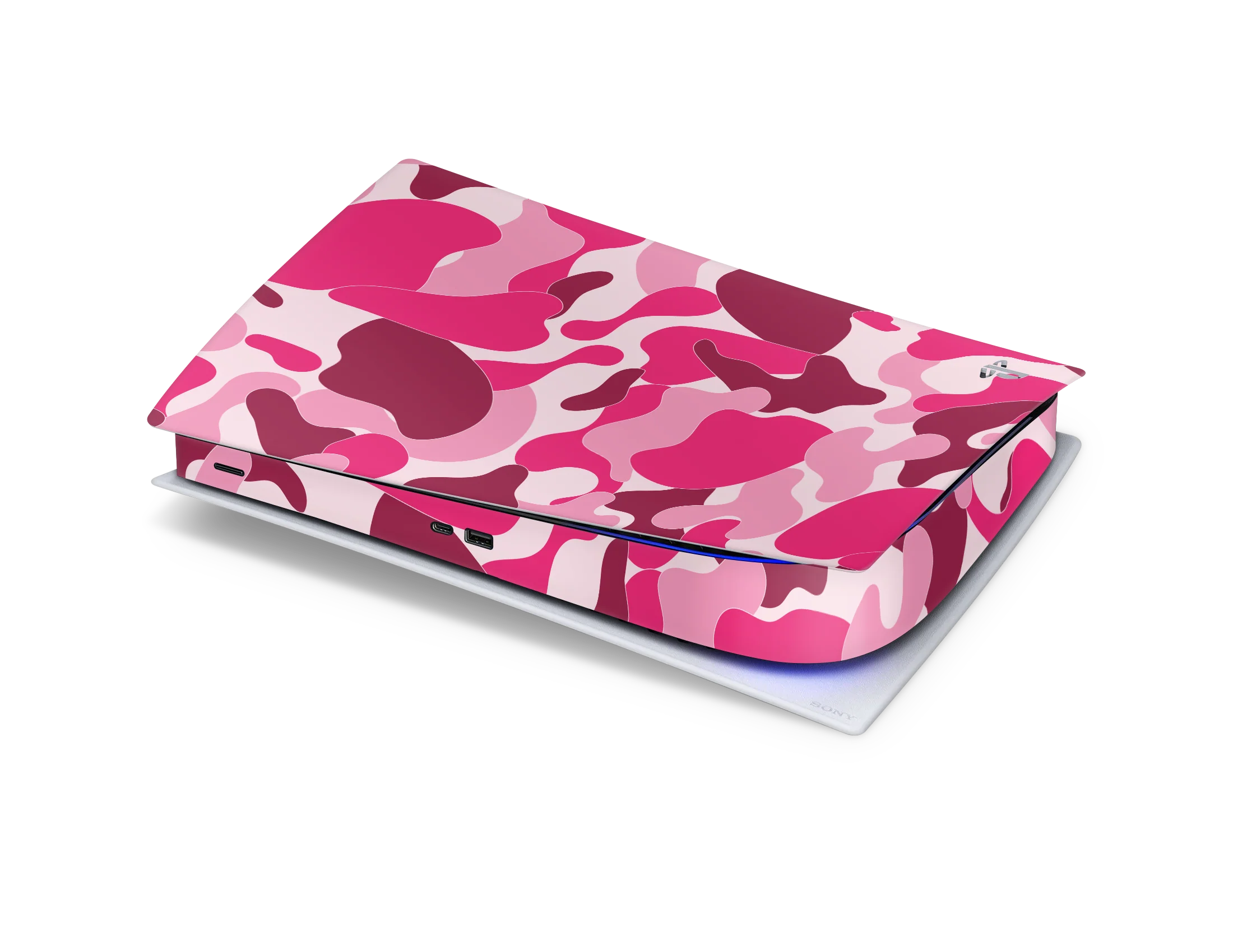 Playstation 5 Digital Skin Ape Camo Pink