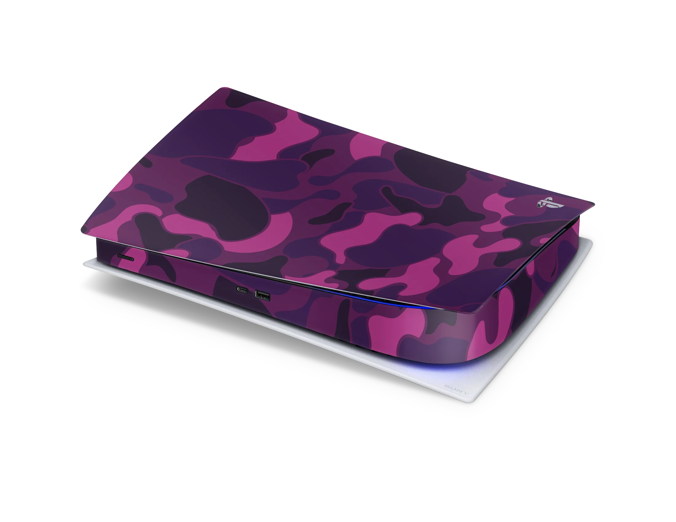 Playstation 5 Digital Skin Ape Camo Purple