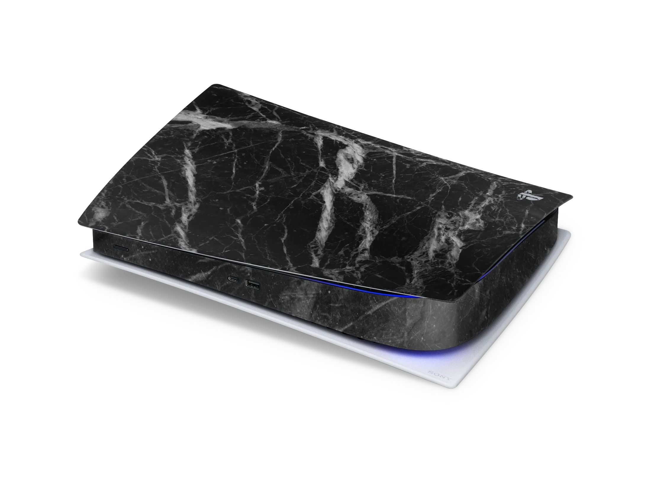 Playstation 5 Digital Skin Black Marble