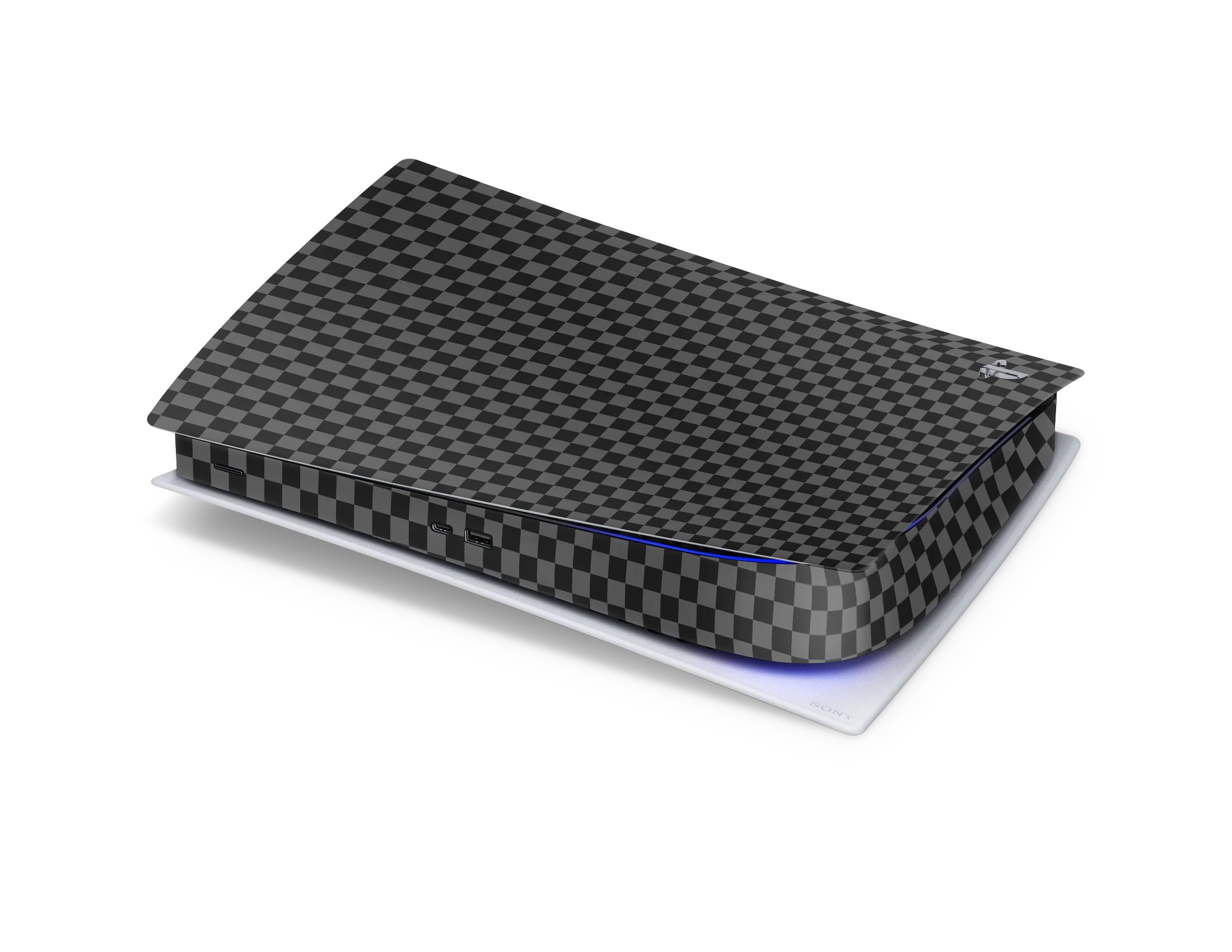 Playstation 5 Digital Skin Checkers black