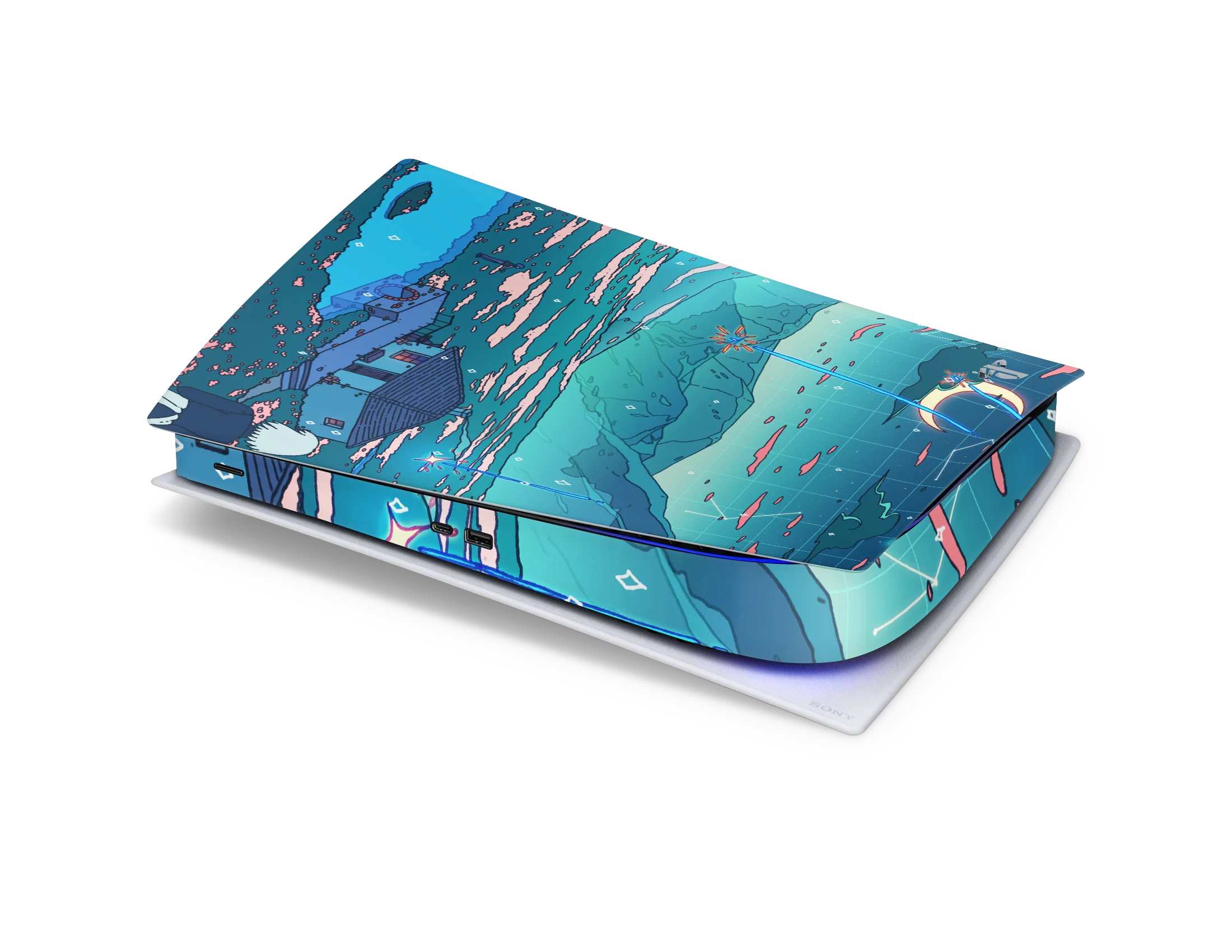 Playstation 5 Digital Skin Crystal Shower