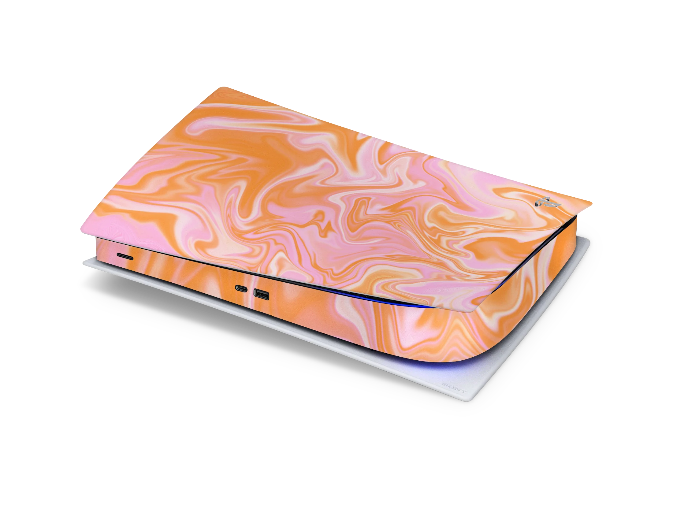 Playstation 5 Digital Skin Retro Lava