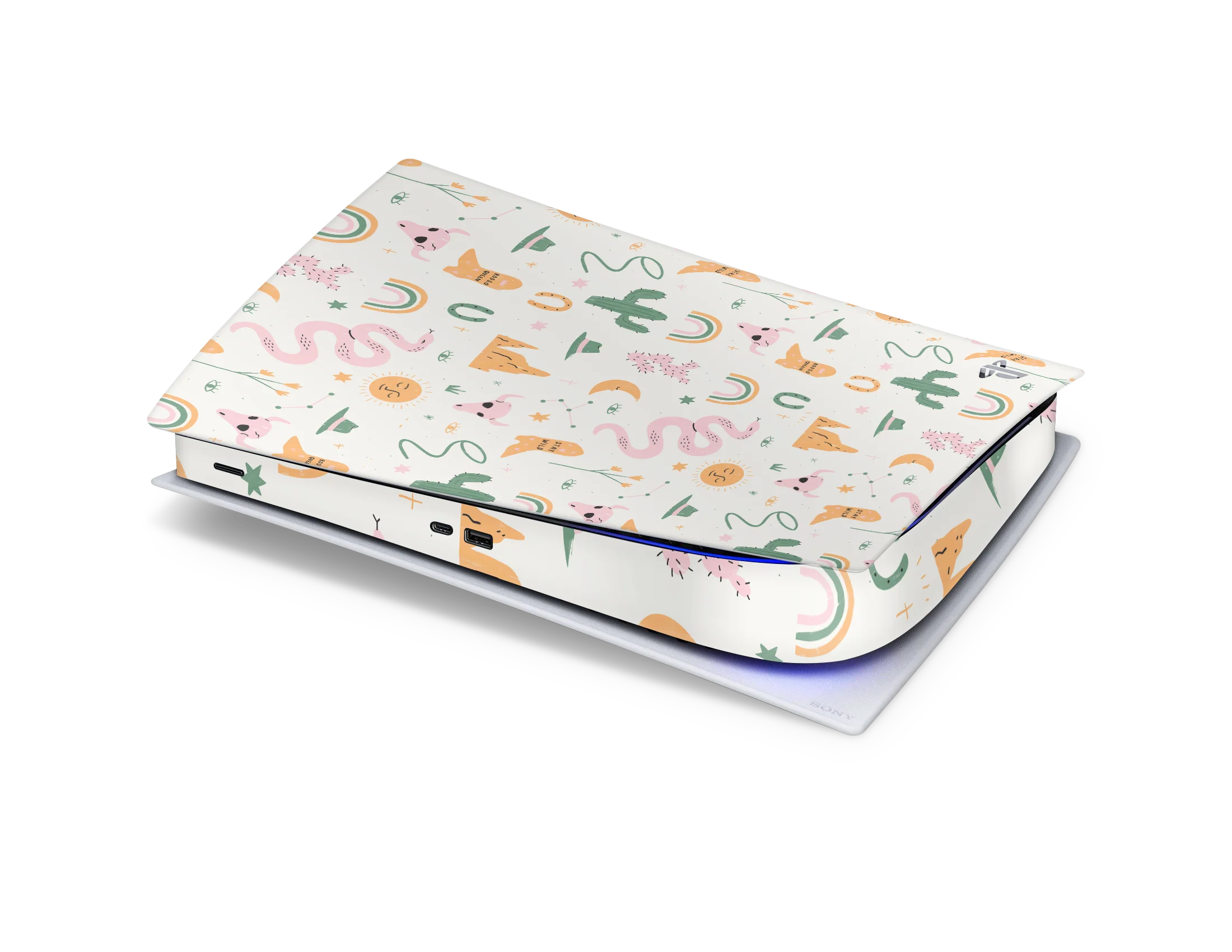 Playstation 5 Digital Skin Wildwest Pattern