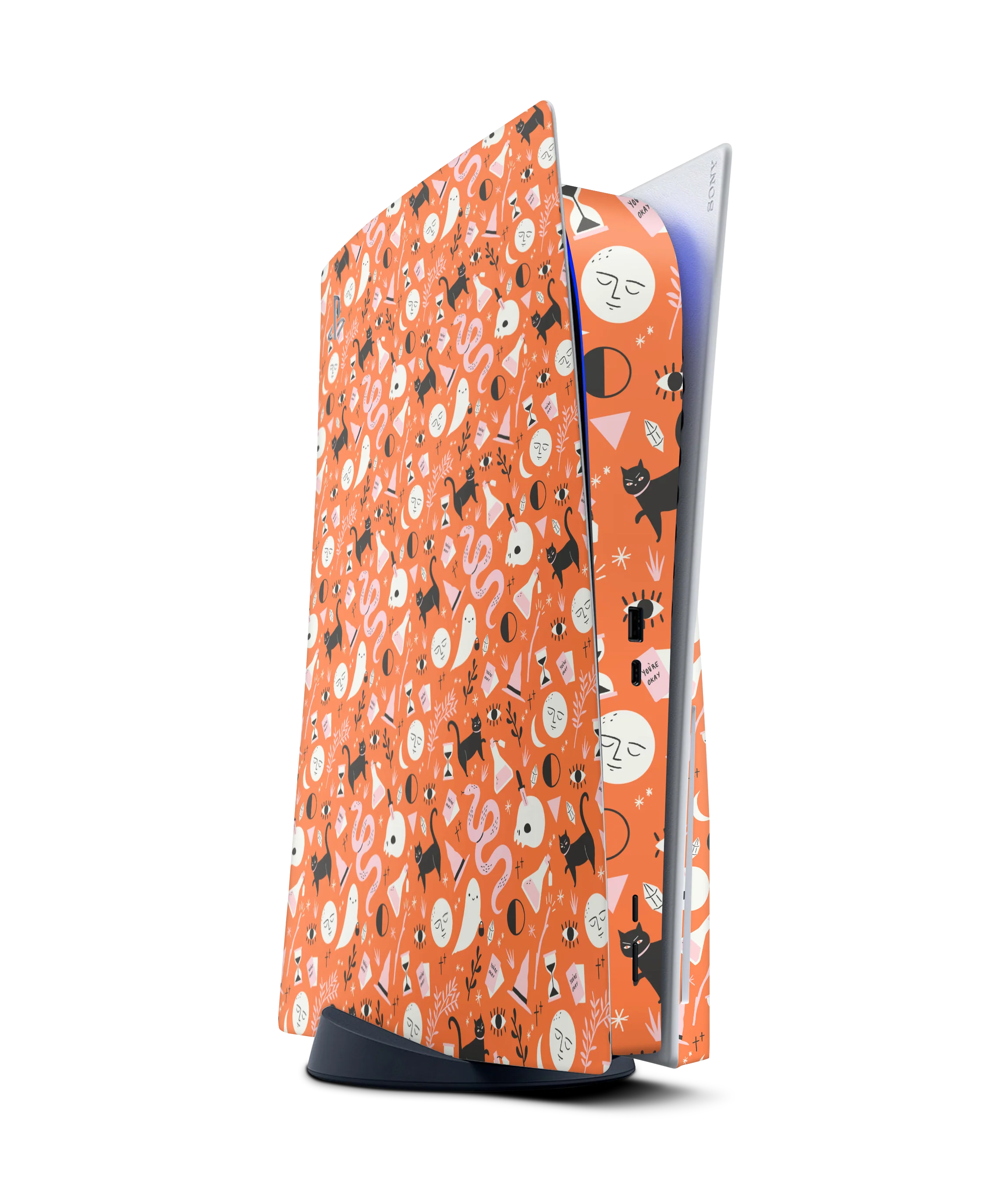 PlayStation 5 Disc Skin Halloween Pattern