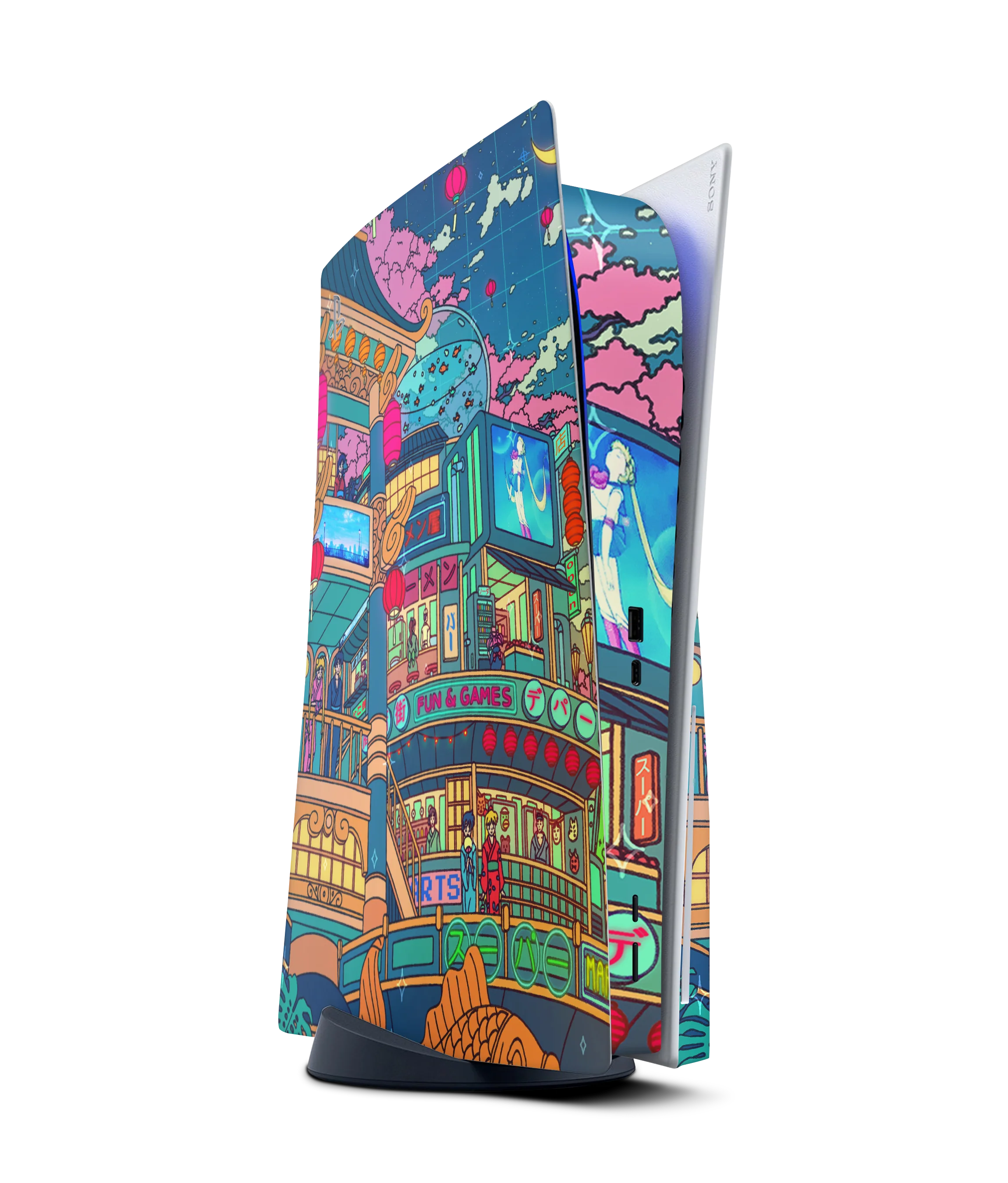 PlayStation 5 Disc Skin Moon festival