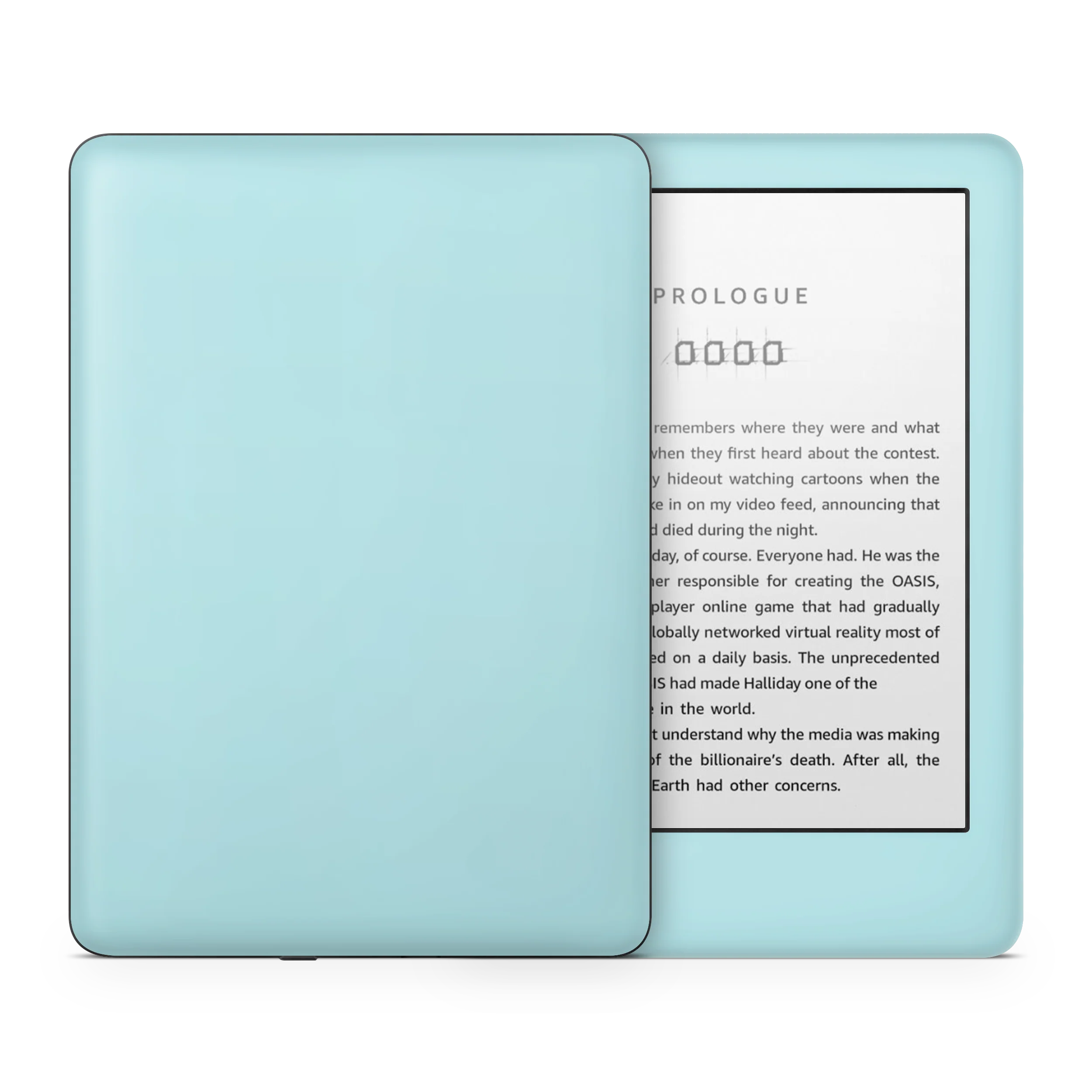 Powder Blue Kindle eReader Skin - Image 7