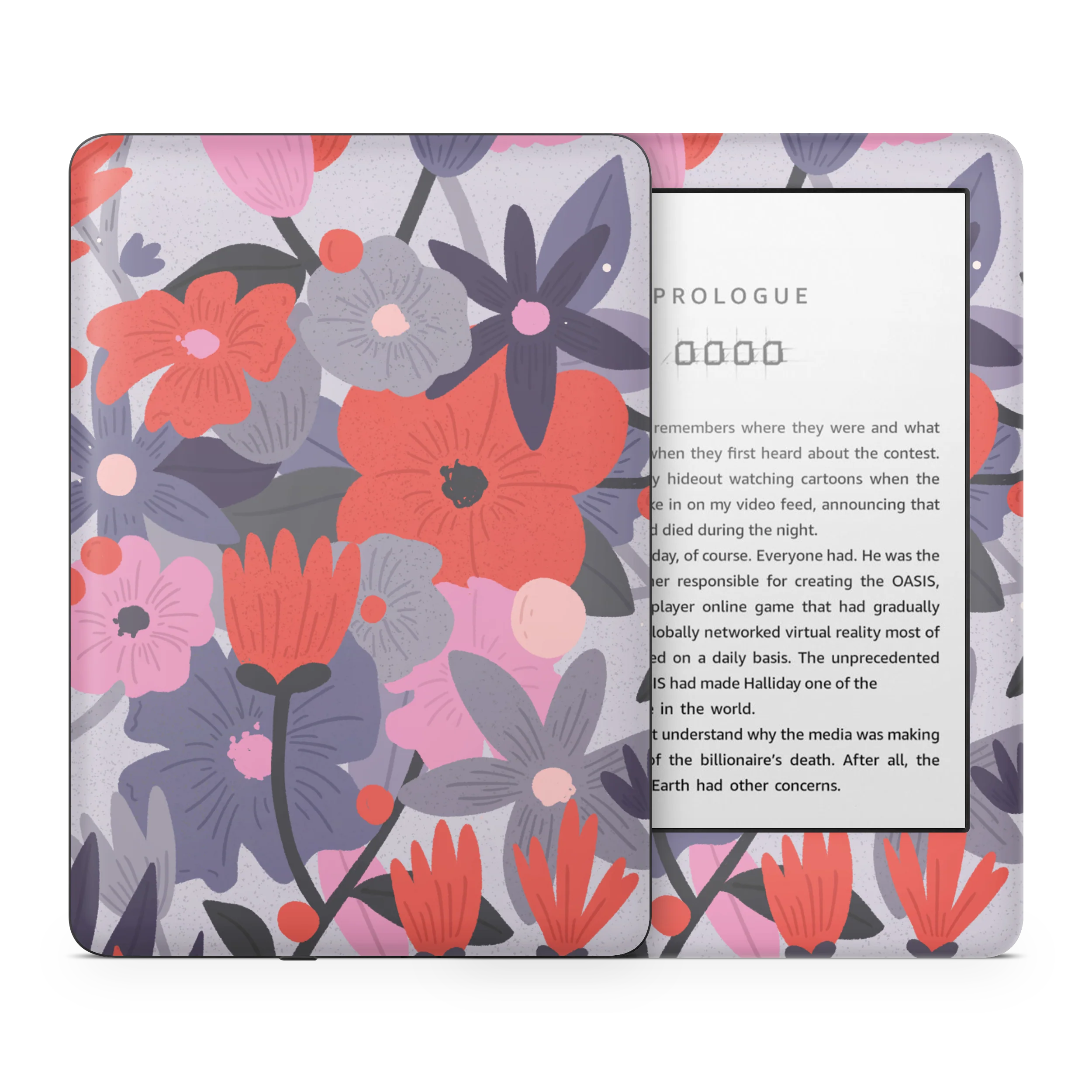 Purple Floral Kindle Skin - Image 2