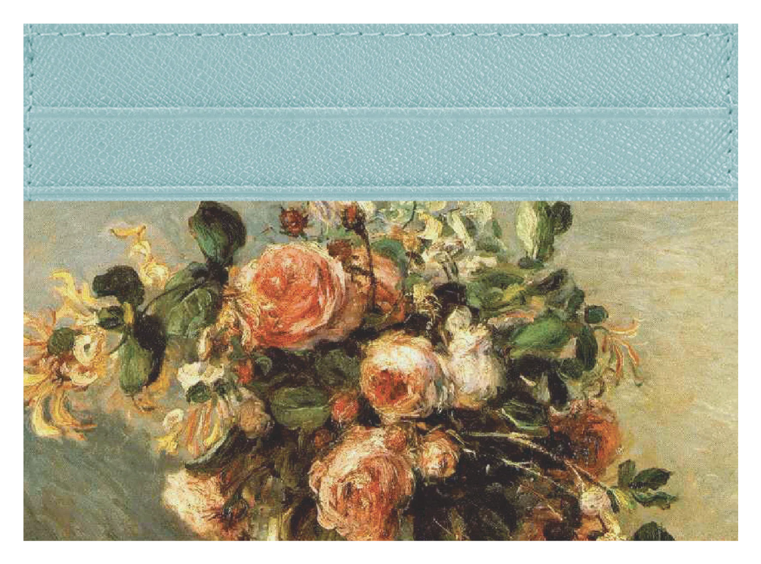Roses and Jasmine In a Delft Vase - Image 6