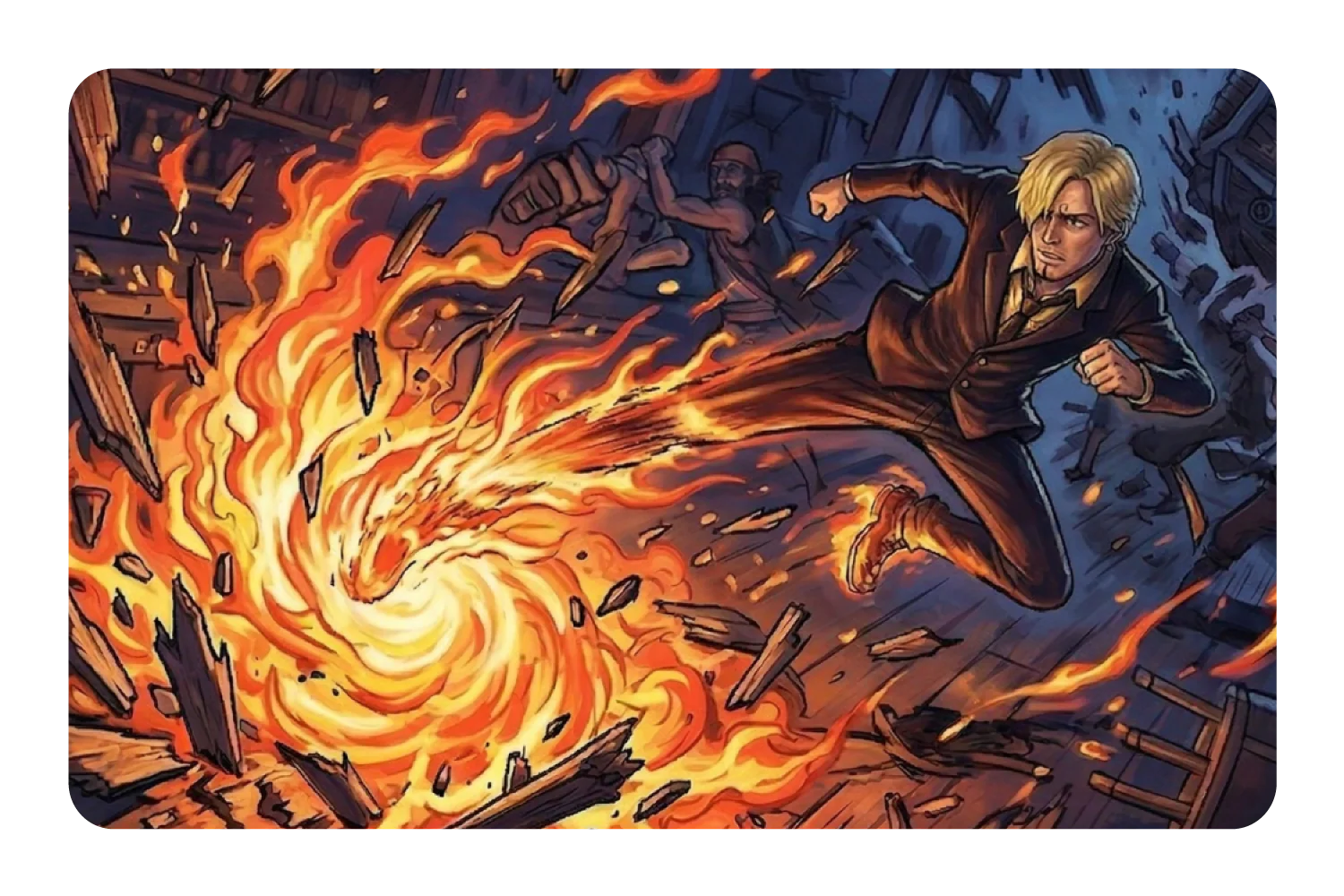 Sanji Fire Kick Impact