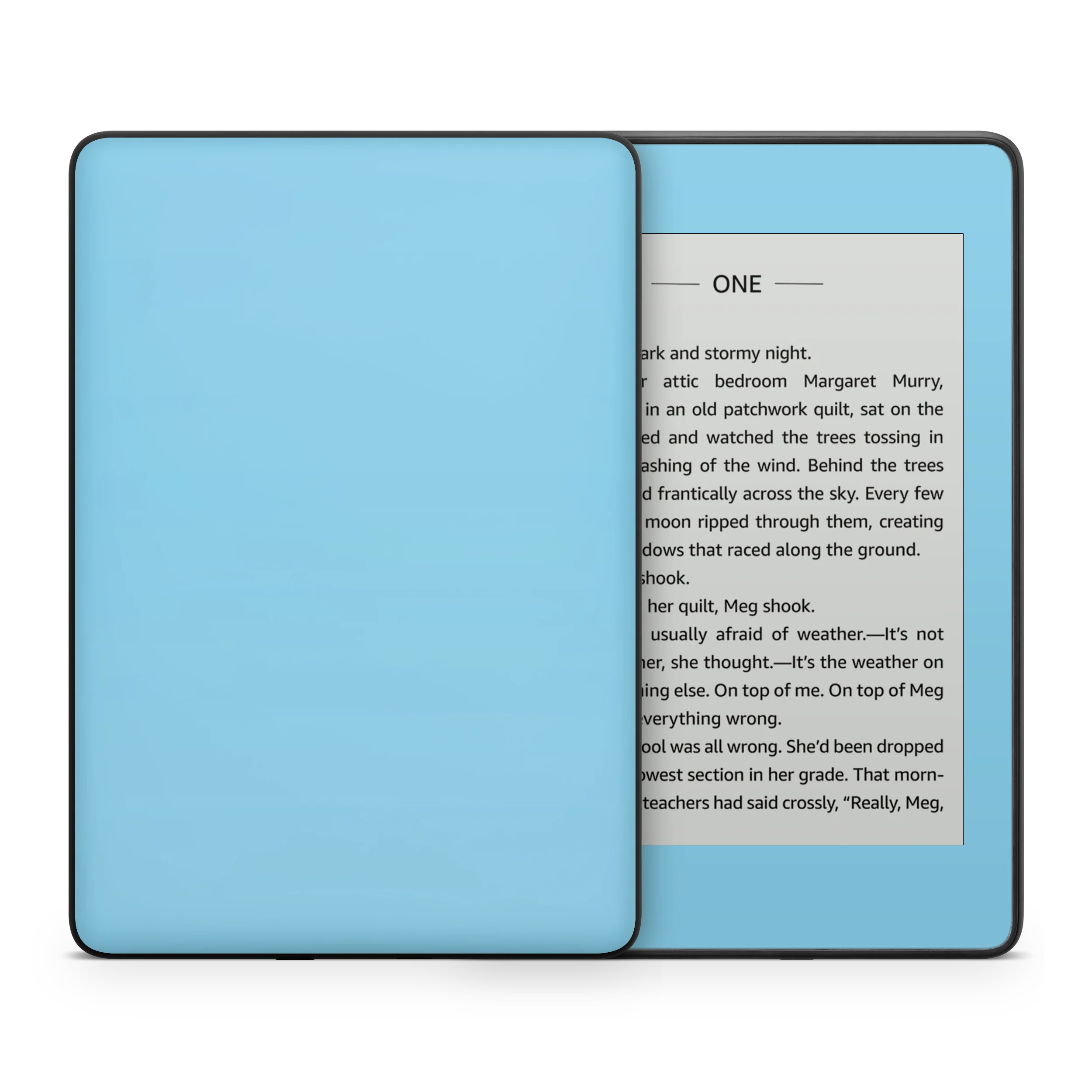 Sky Blue Kindle eReader Skin - Image 3