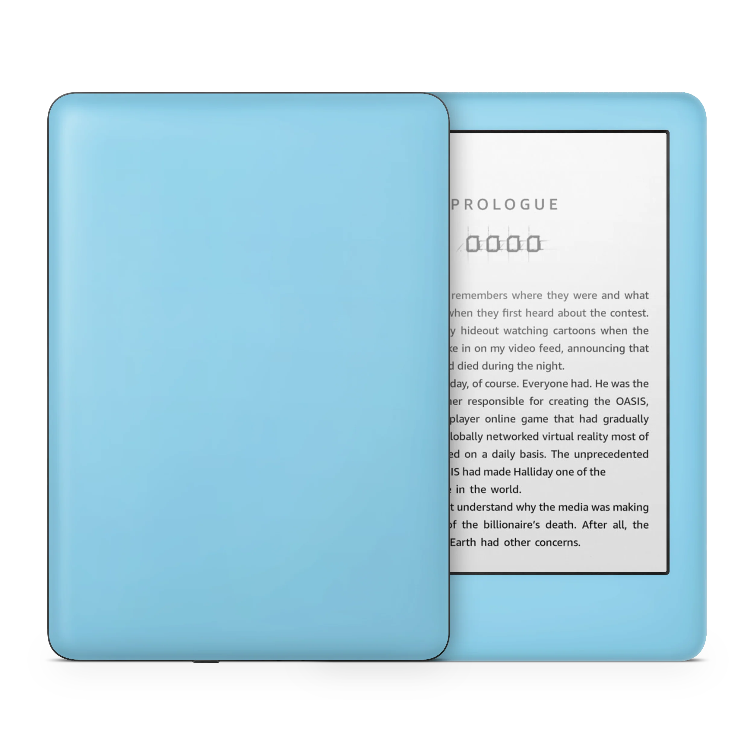 Sky Blue Kindle eReader Skin - Image 7