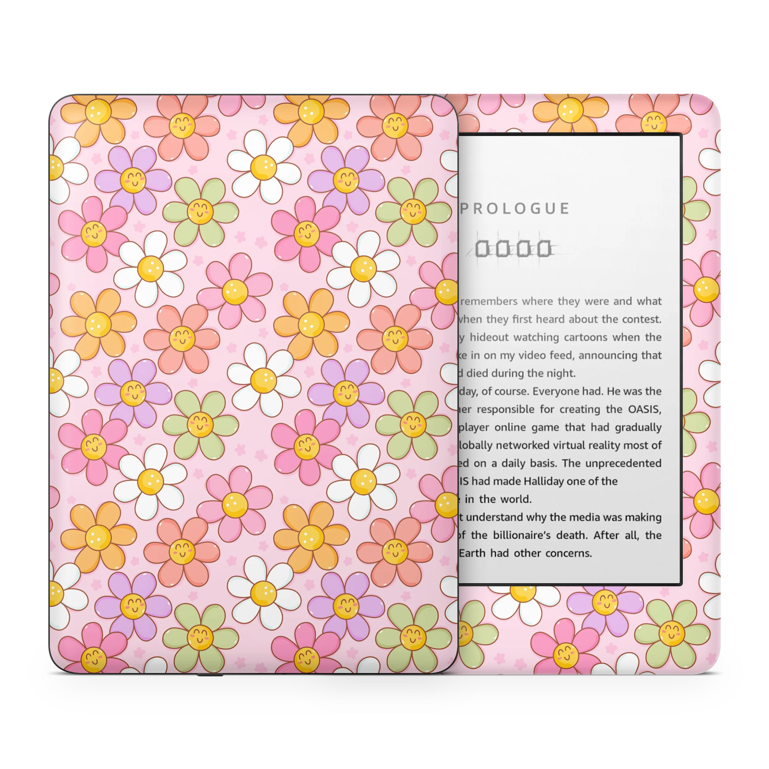 Smiley Flowers Kindle Skin - Image 2