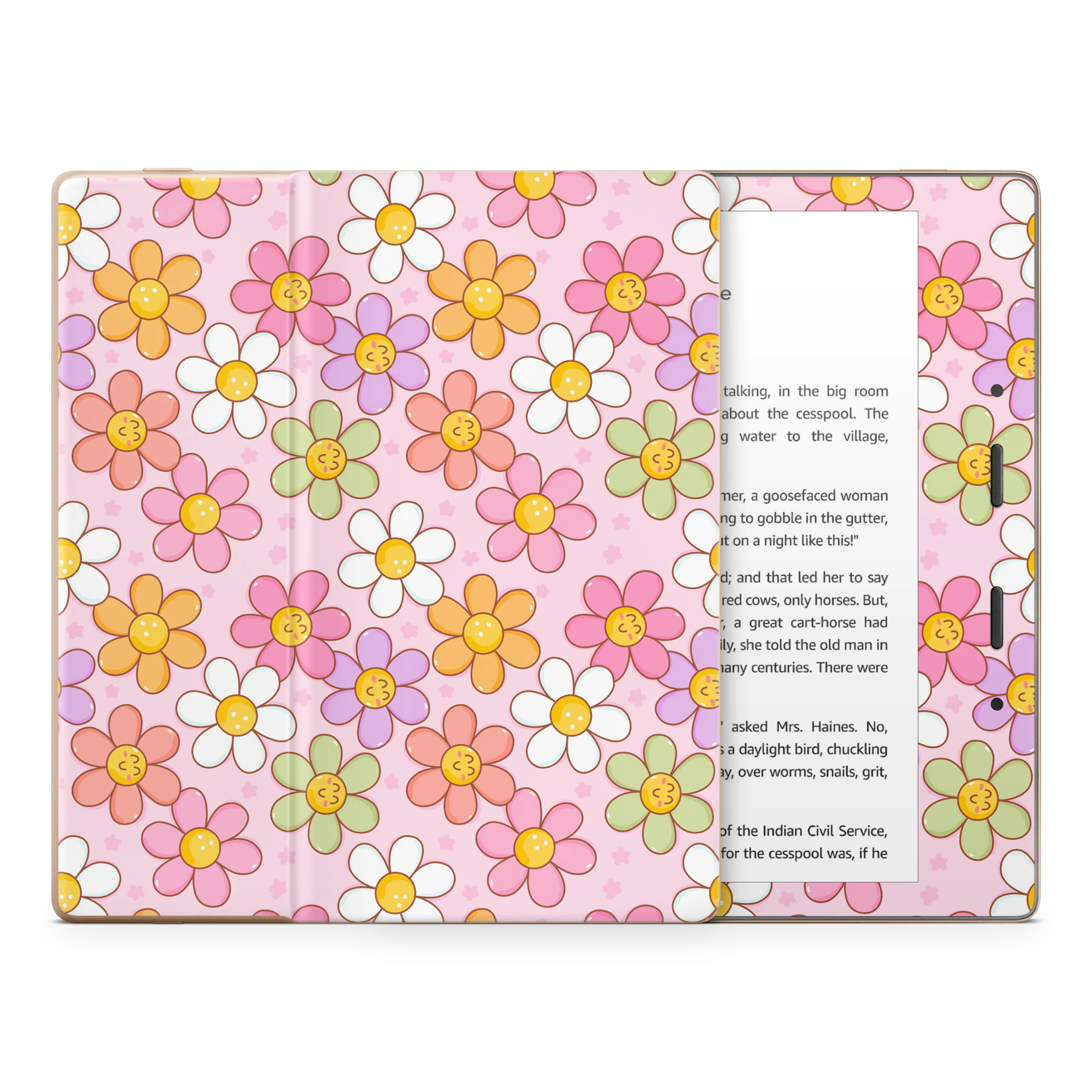 Smiley Flowers Kindle Skin - Image 3