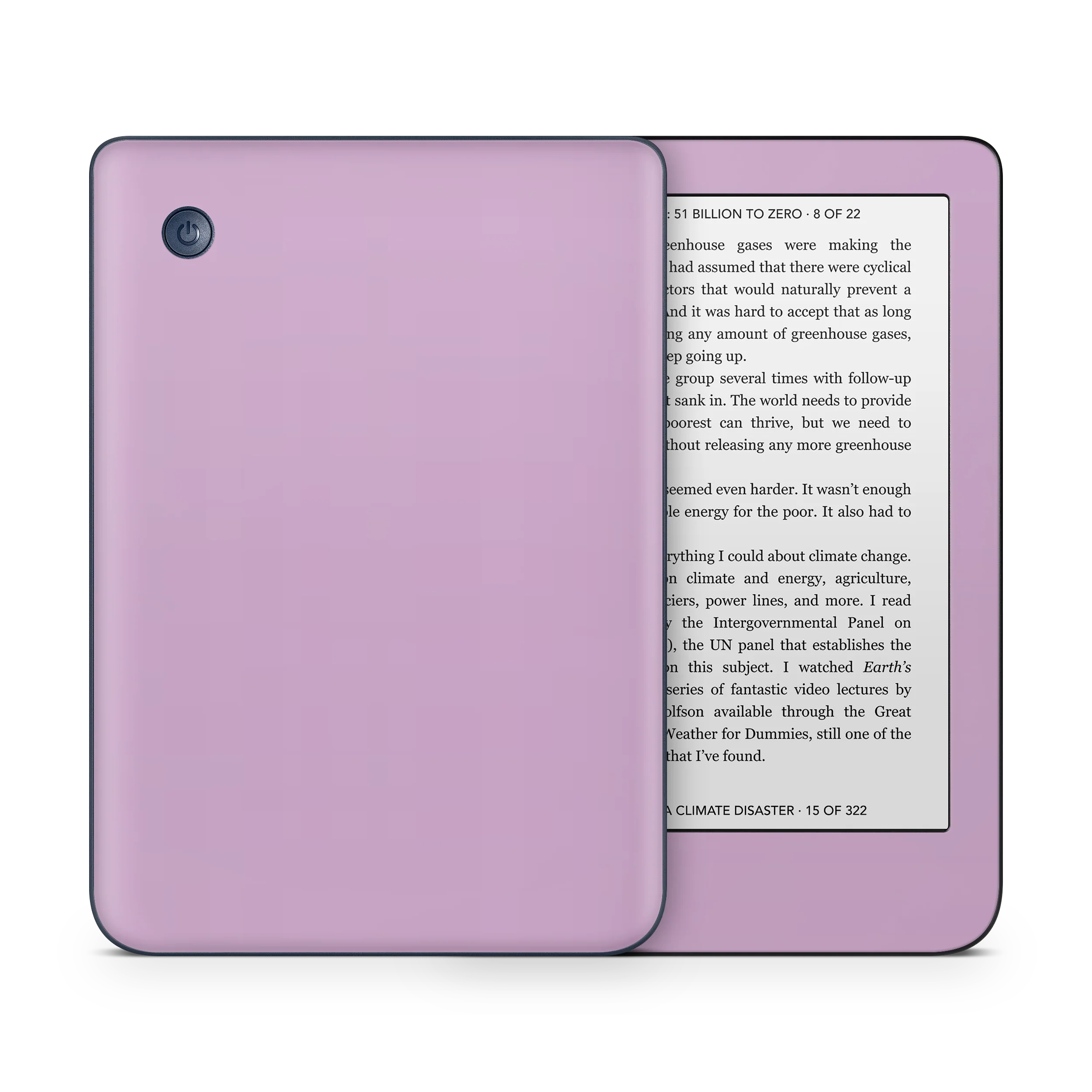 Soft Lilac Kobo eReader Skin - Image 4