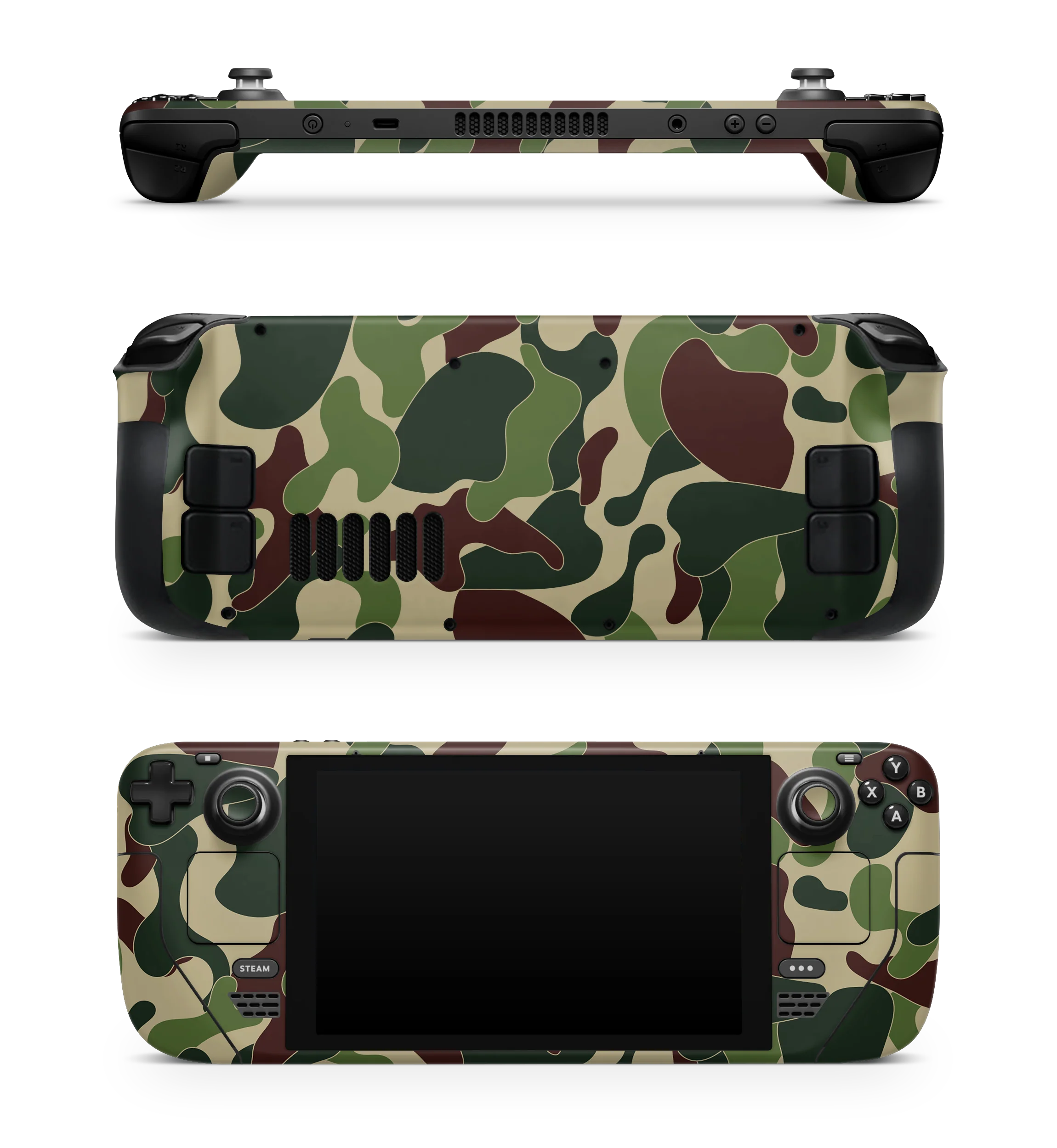 Steam Deck Ape Camo Green