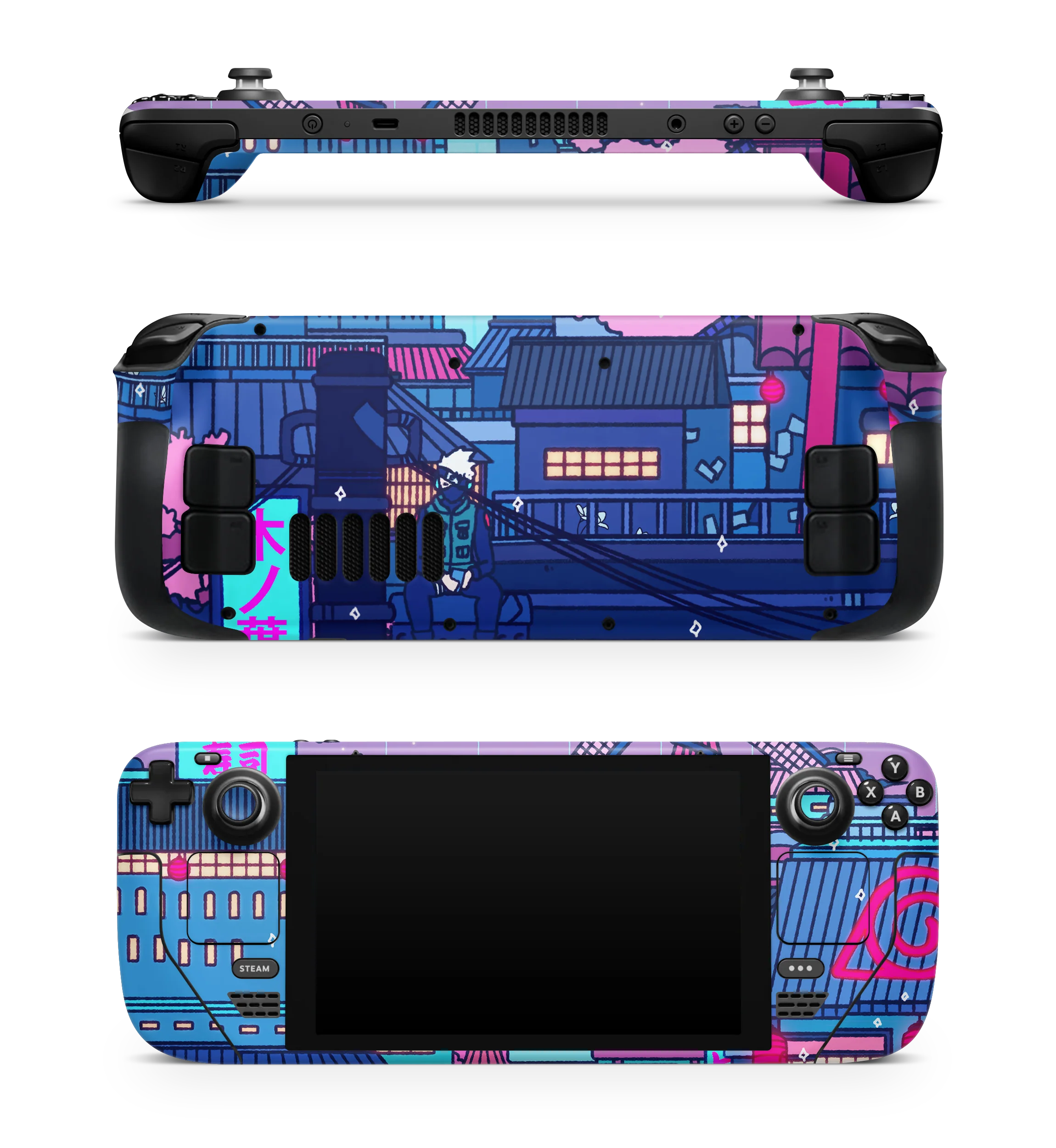 Steam Deck Skin Cyberpunk Village
