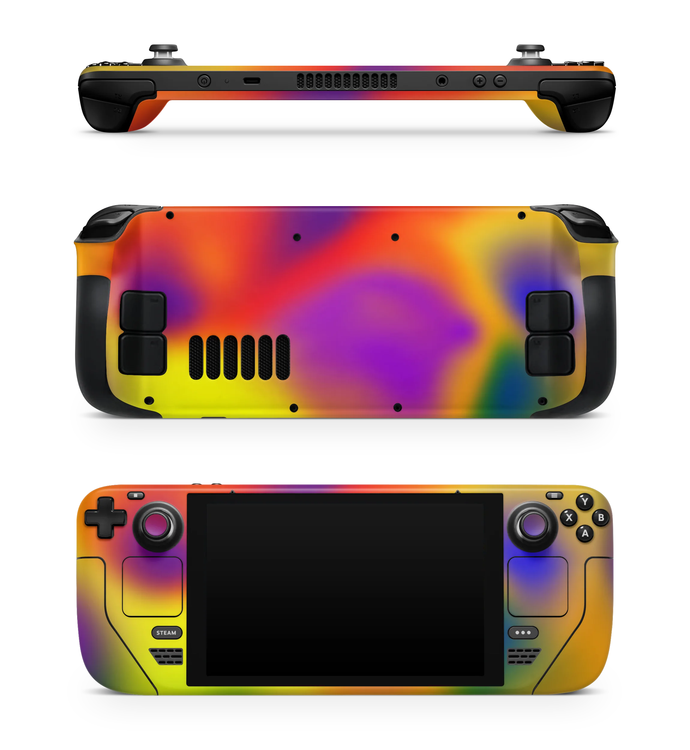 Steam Deck rainbow burst