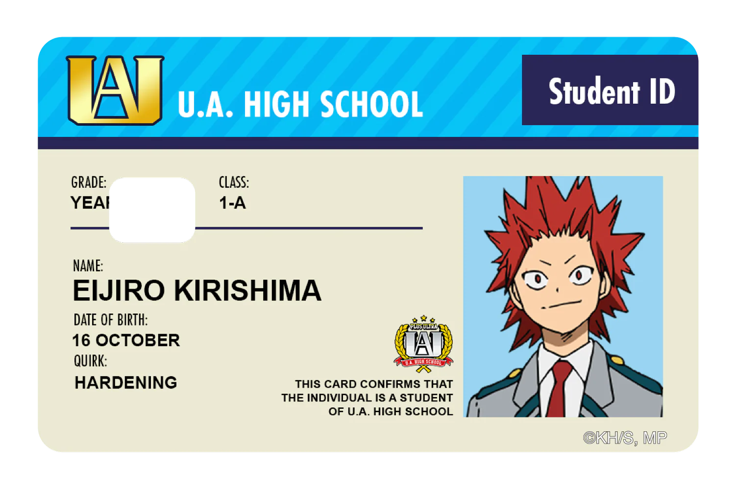 Student ID - Eijiro Kirishima - Image 2