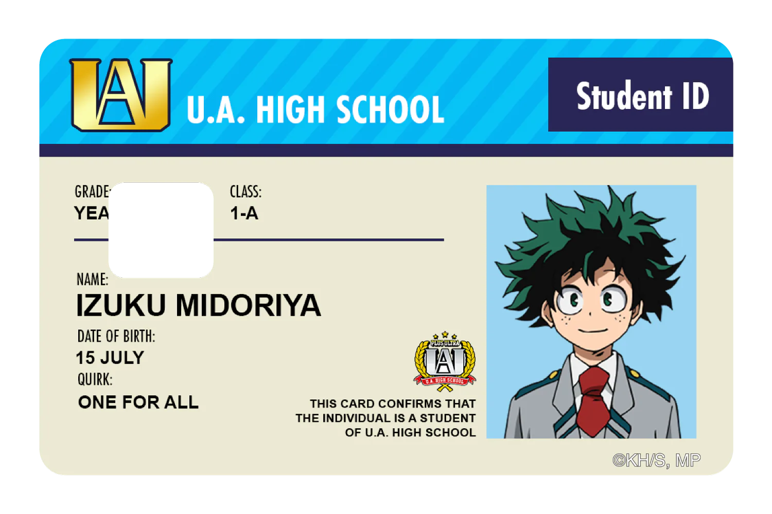 Student ID - Izuku Midoriya - Image 3