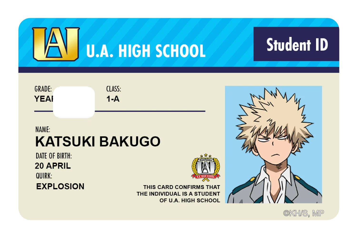 Student ID - Katsuki Bakugo - Image 2