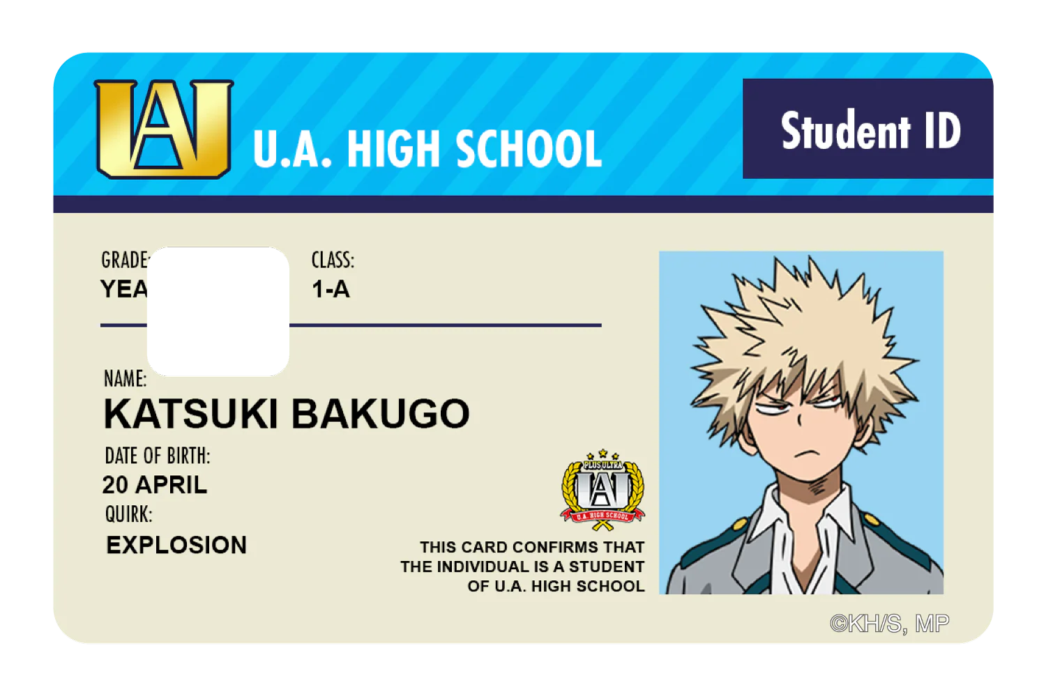 Student ID - Katsuki Bakugo - Image 3