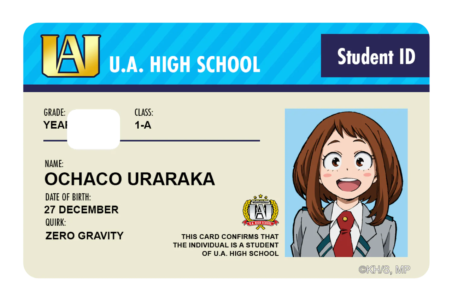 Student ID - Ochaco Uraraka - Image 2