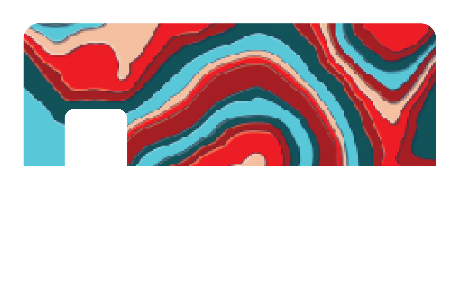 TopographyTeal and Red - Image 7