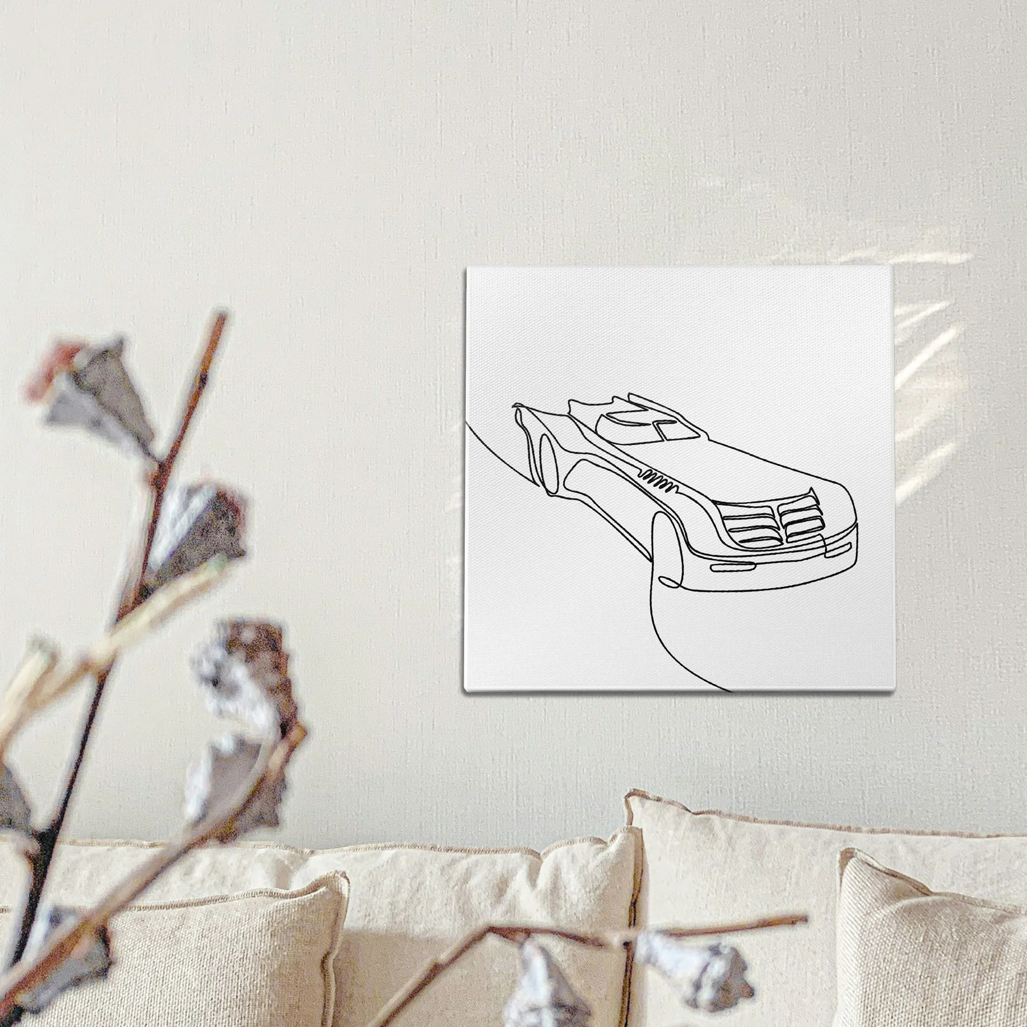 Bat Mobile Line Art Wall Art - Image 2