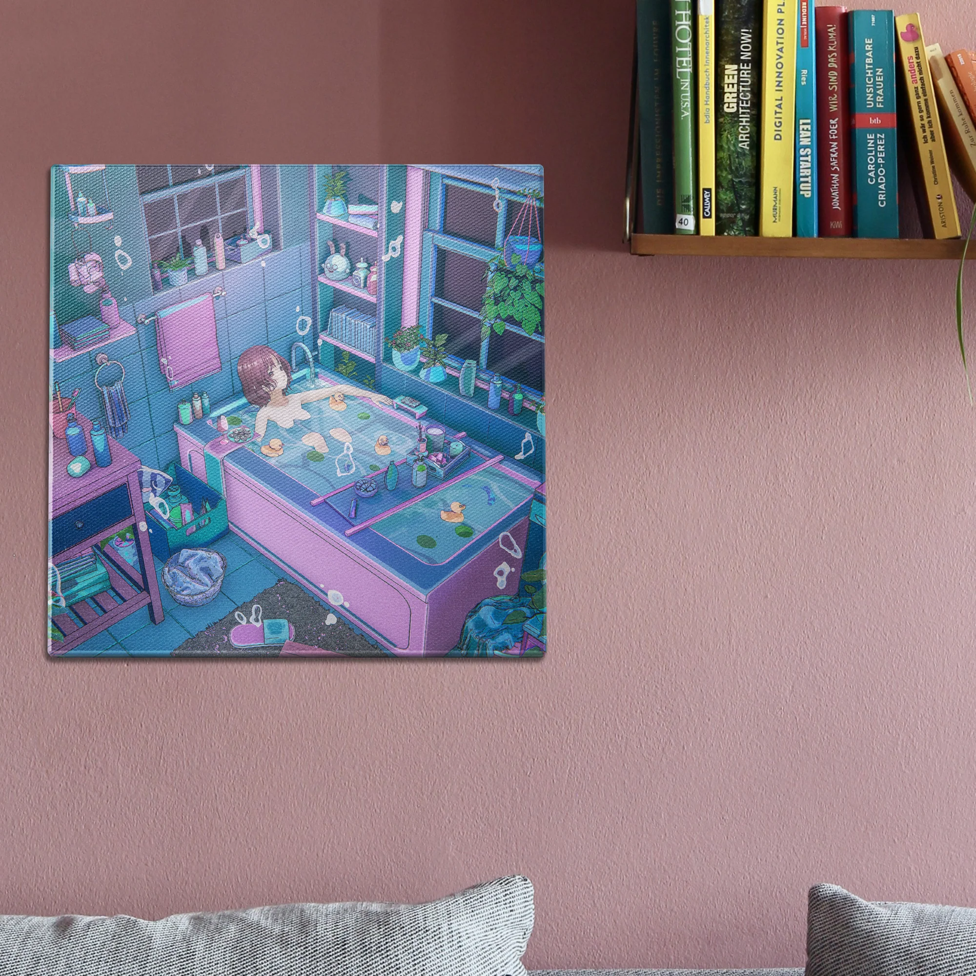 Bathtub Girl Scene Wall Art - Image 2