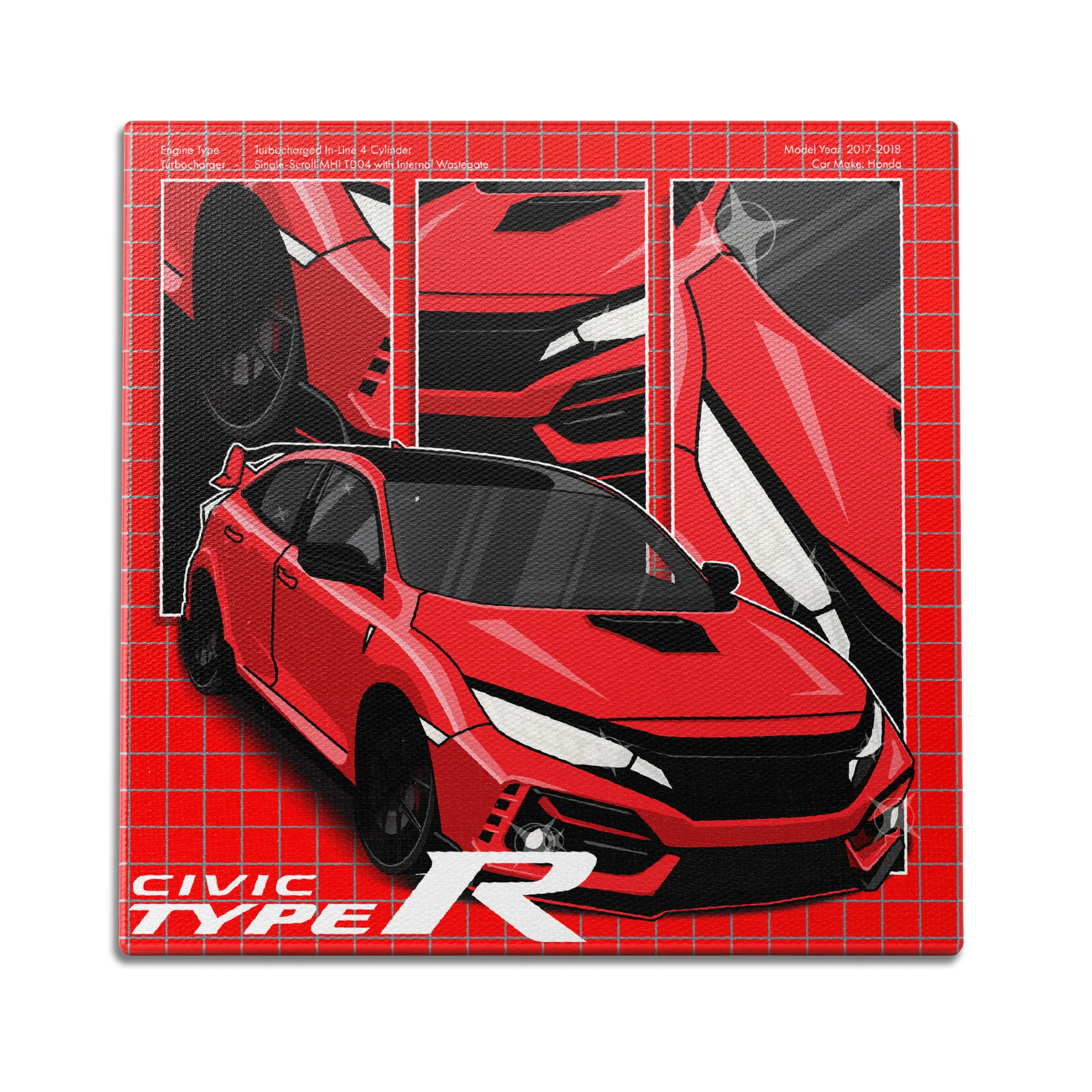 Civic 3 Panel Wall Art