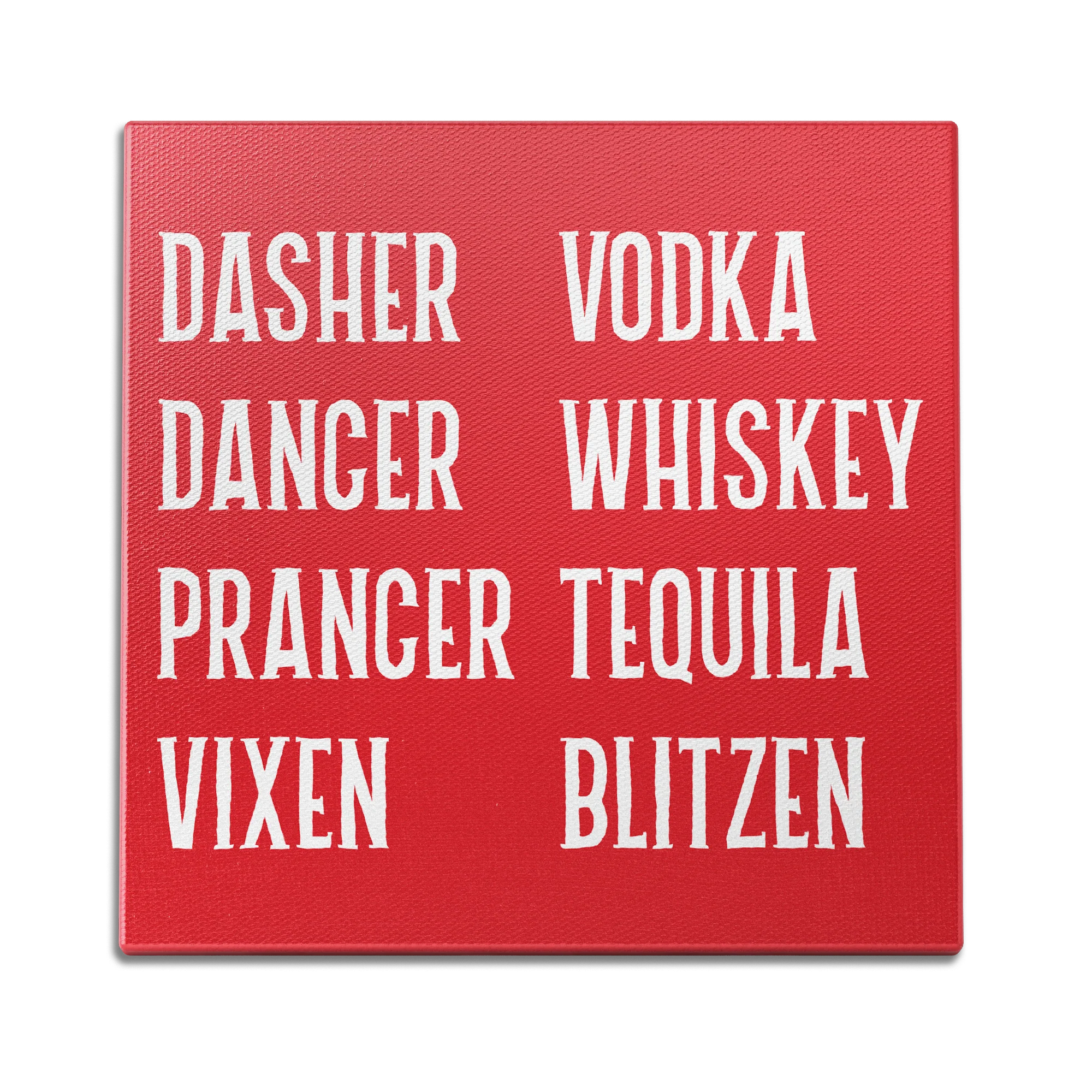 Dasher Dancer Vodka Wall Art