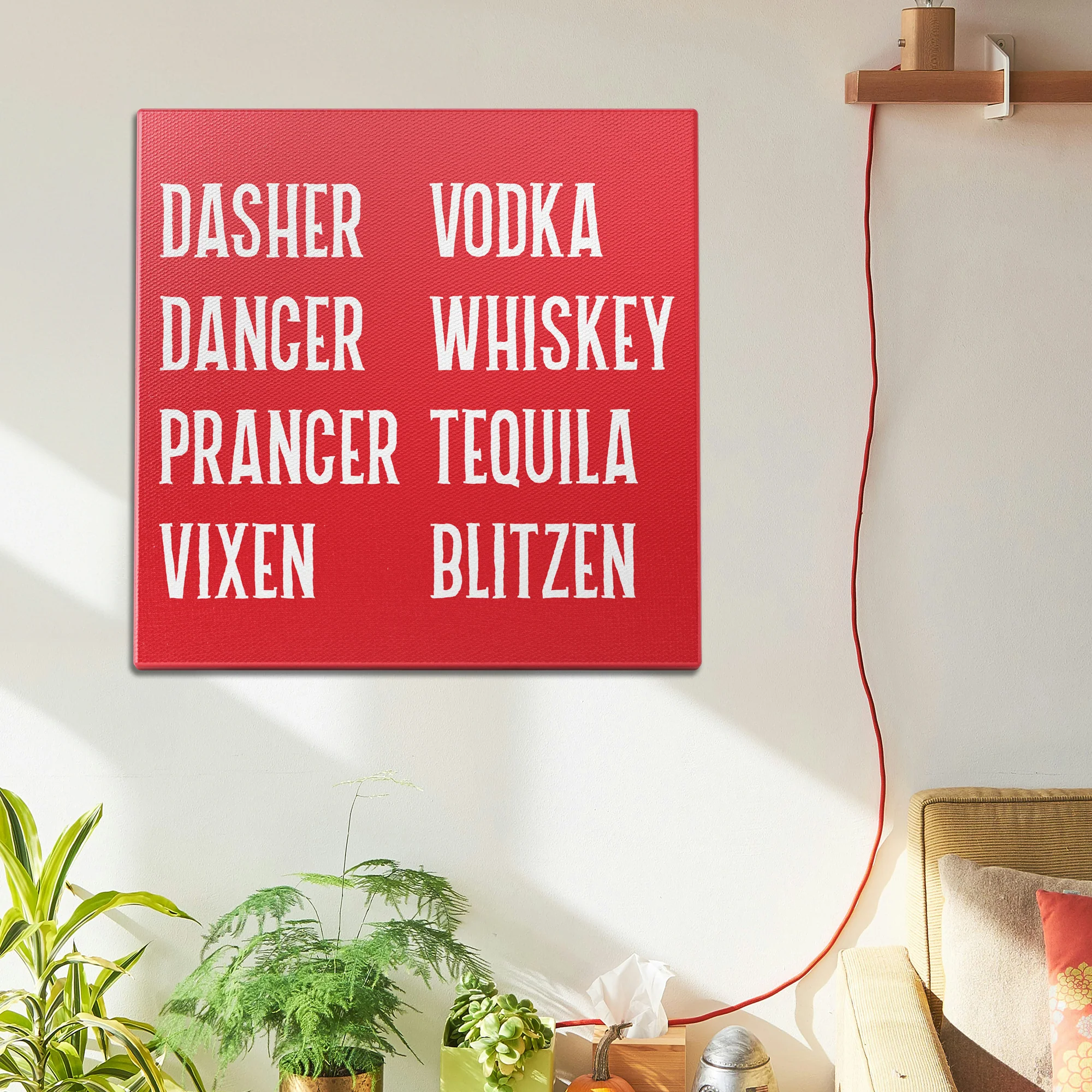Dasher Dancer Vodka Wall Art - Image 2