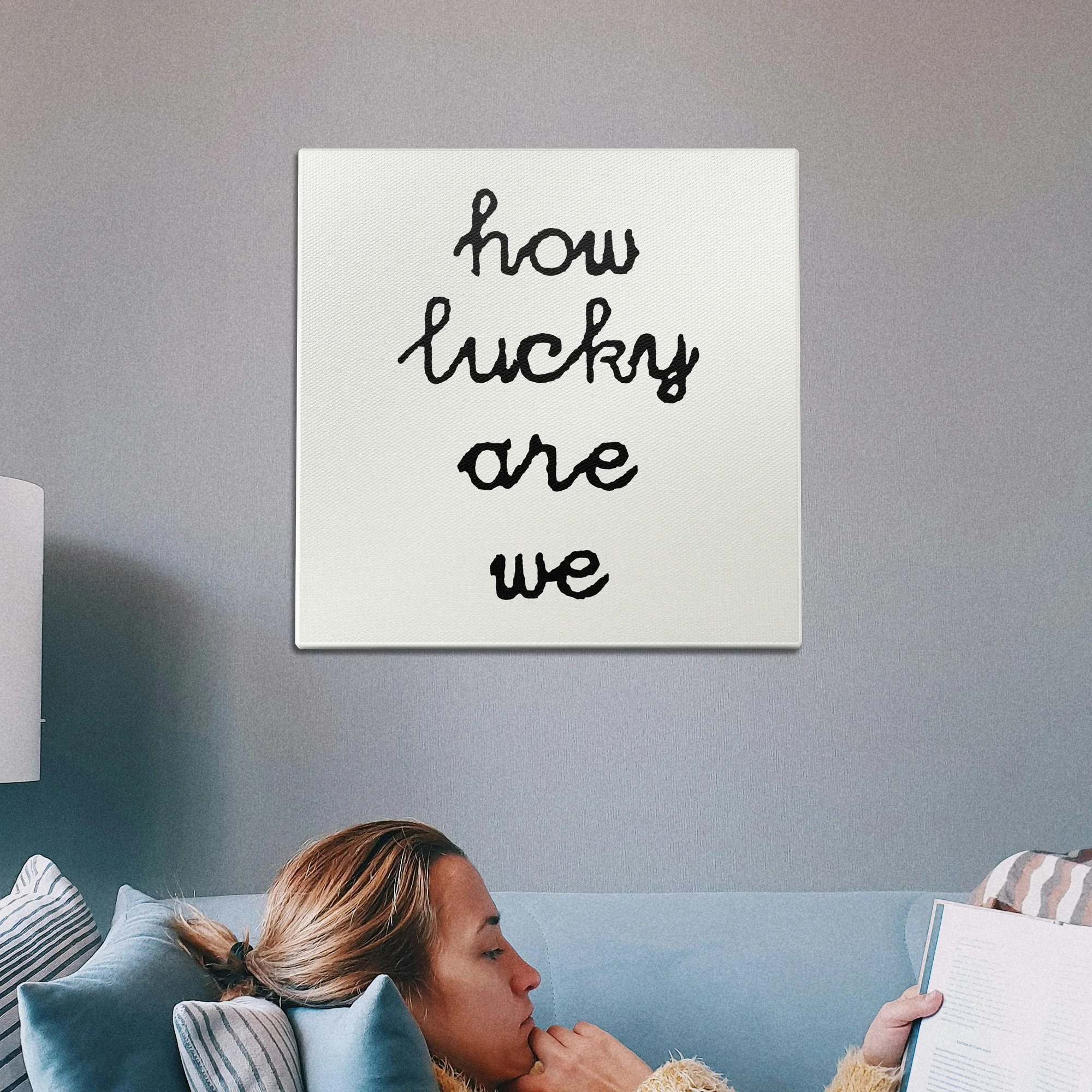How Lucky Are We Wall Art - Image 2