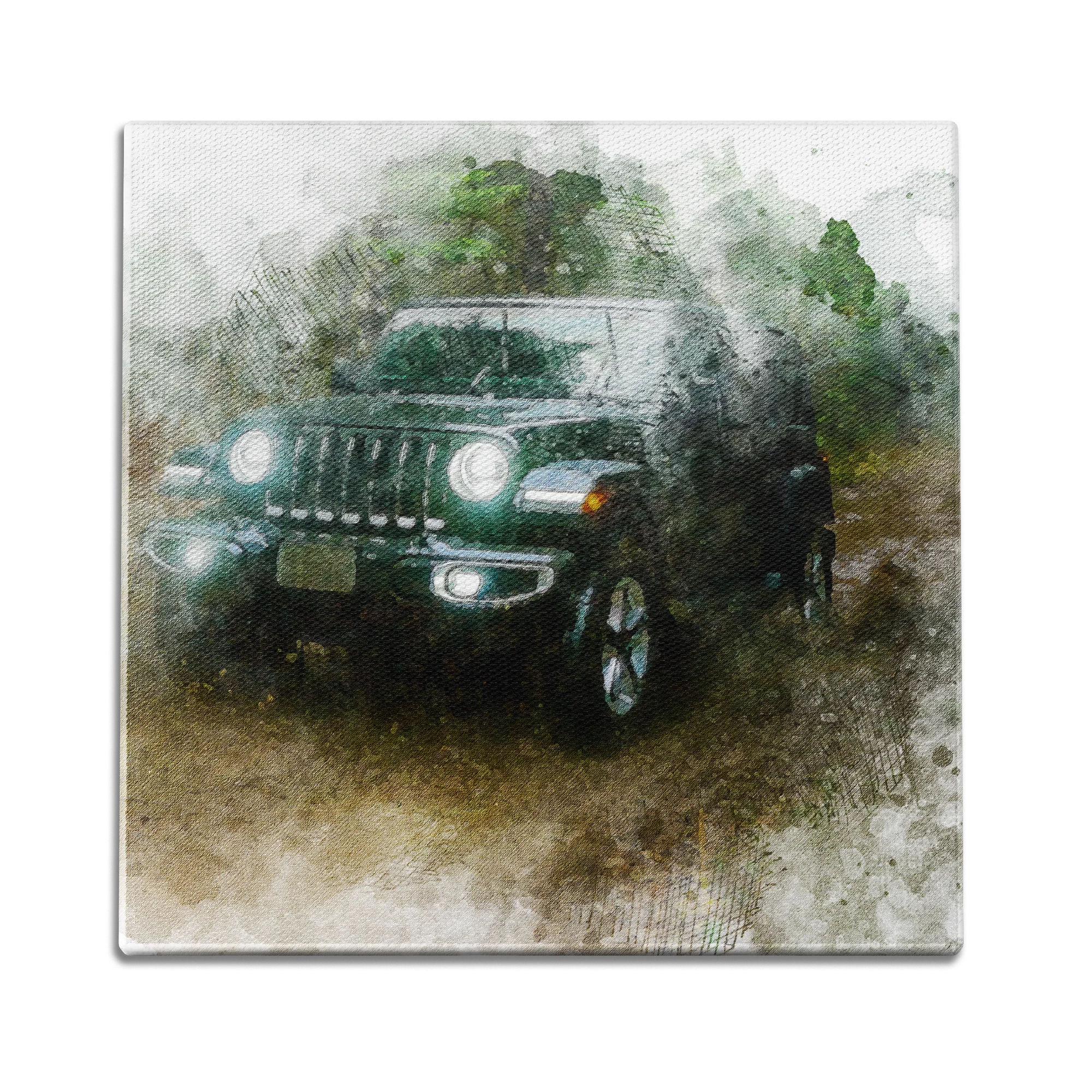 Jeep Water Color Wall Art