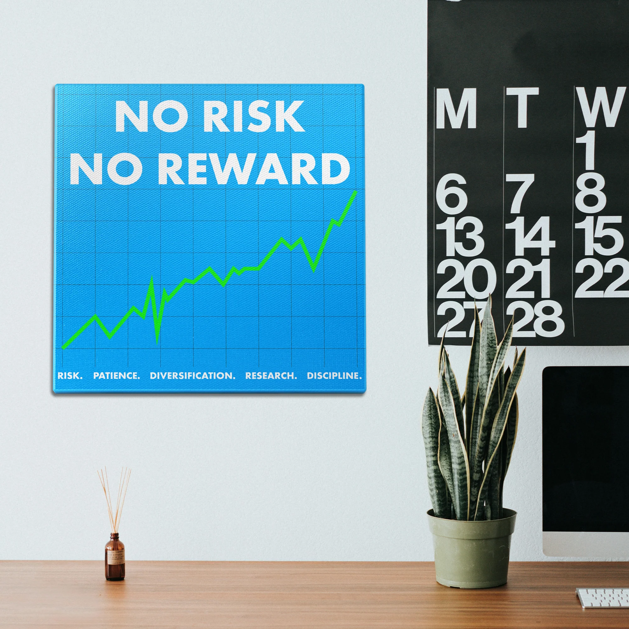 No Risk No Reward Wall Art - Image 2